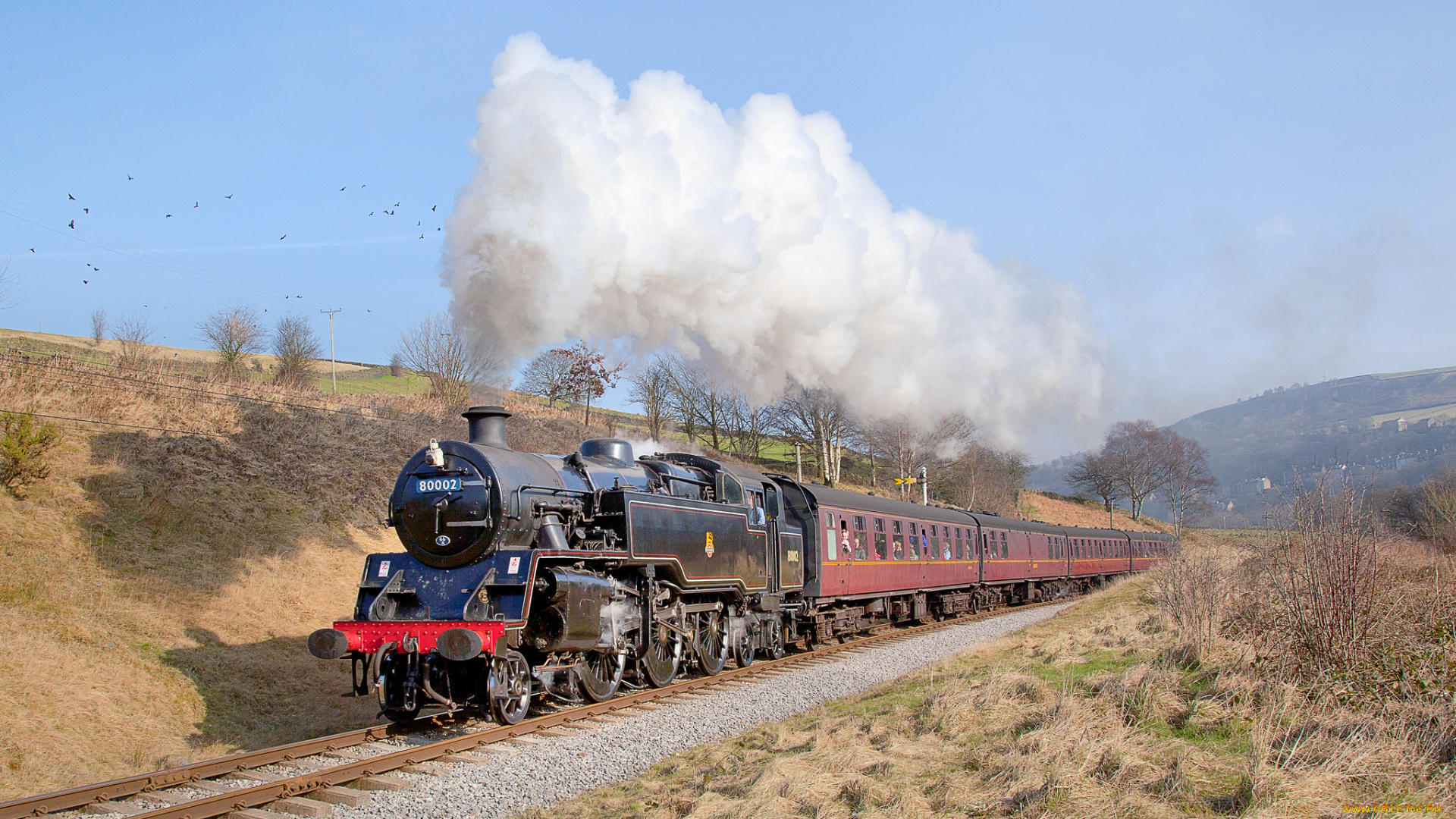 техника, паровозы, паровоз, дорога, железная
