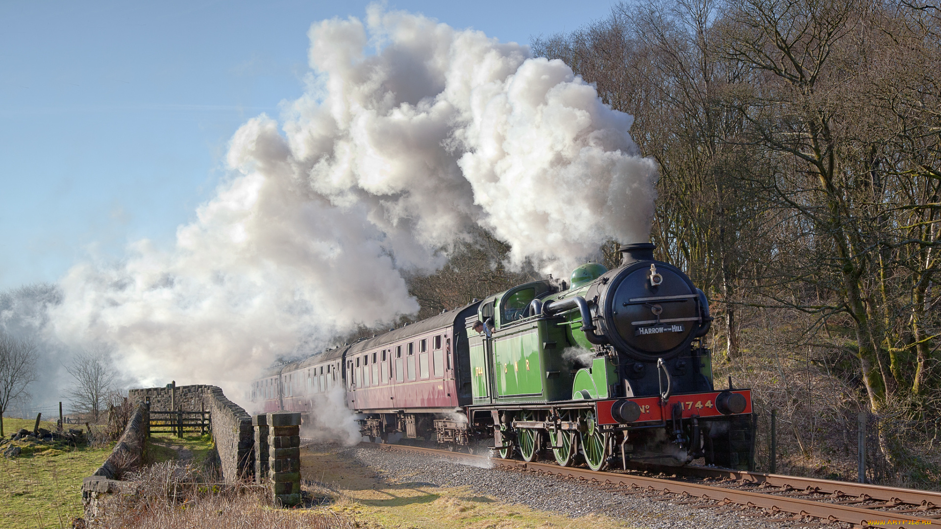 техника, паровозы, паровоз, дорога, железная