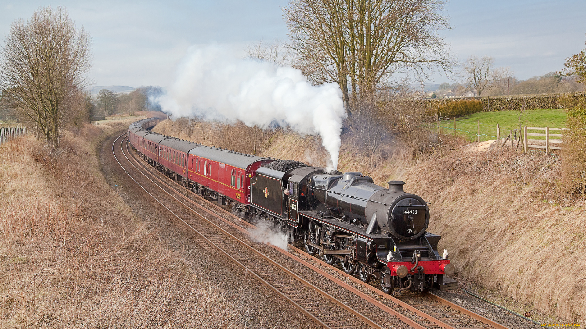 техника, паровозы, паровоз, дорога, железная