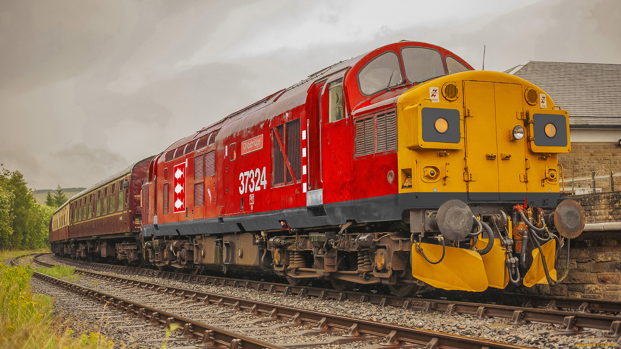 техника, поезда, состав, локомотив, дорога, железная