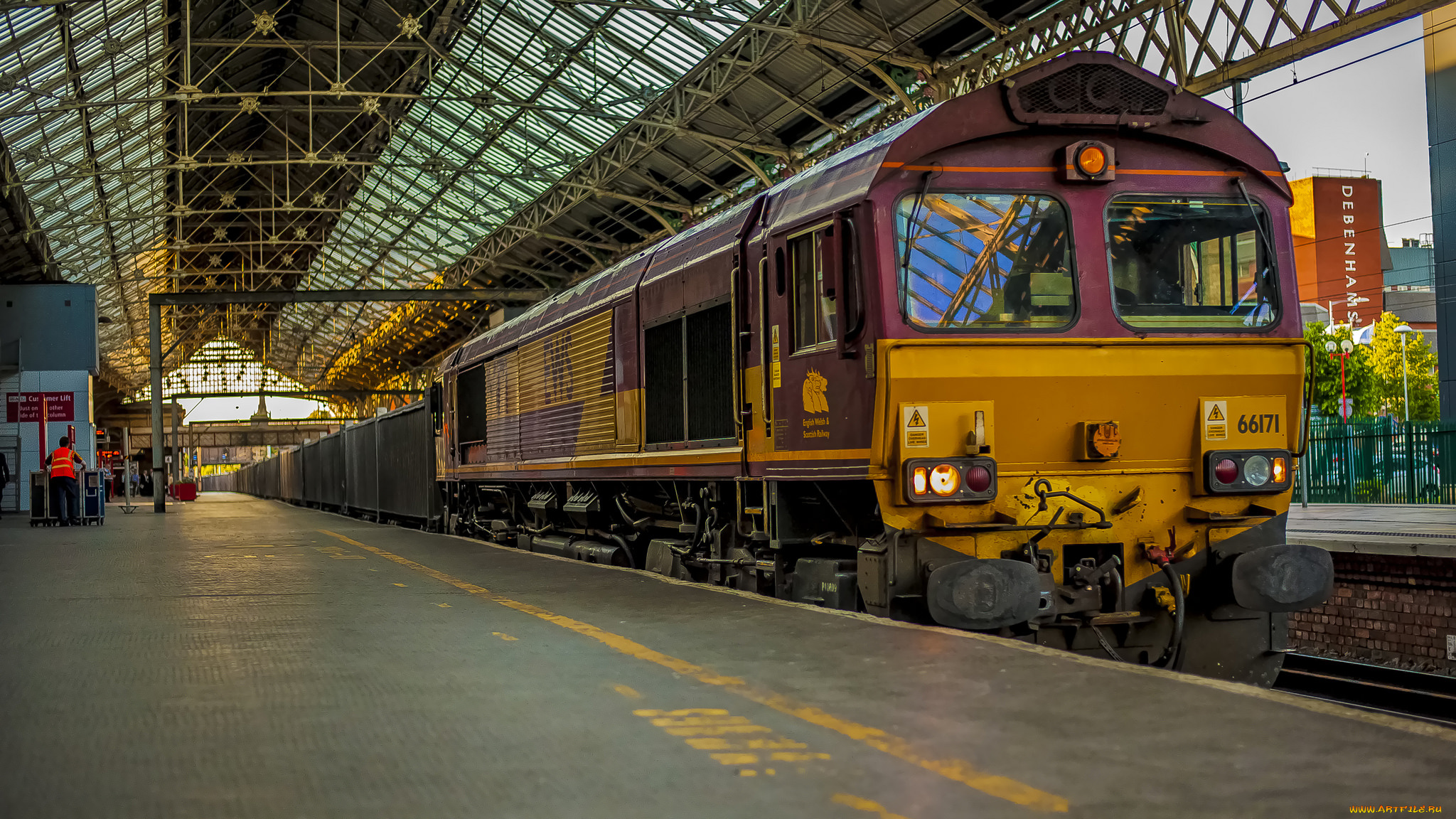 техника, поезда, состав, локомотив, дорога, железная