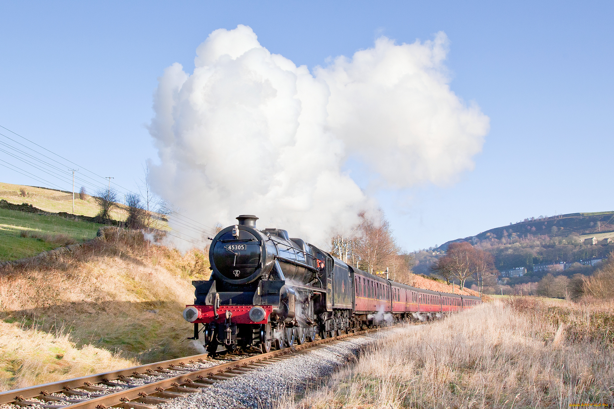 техника, паровозы, дорога, железная, паровоз