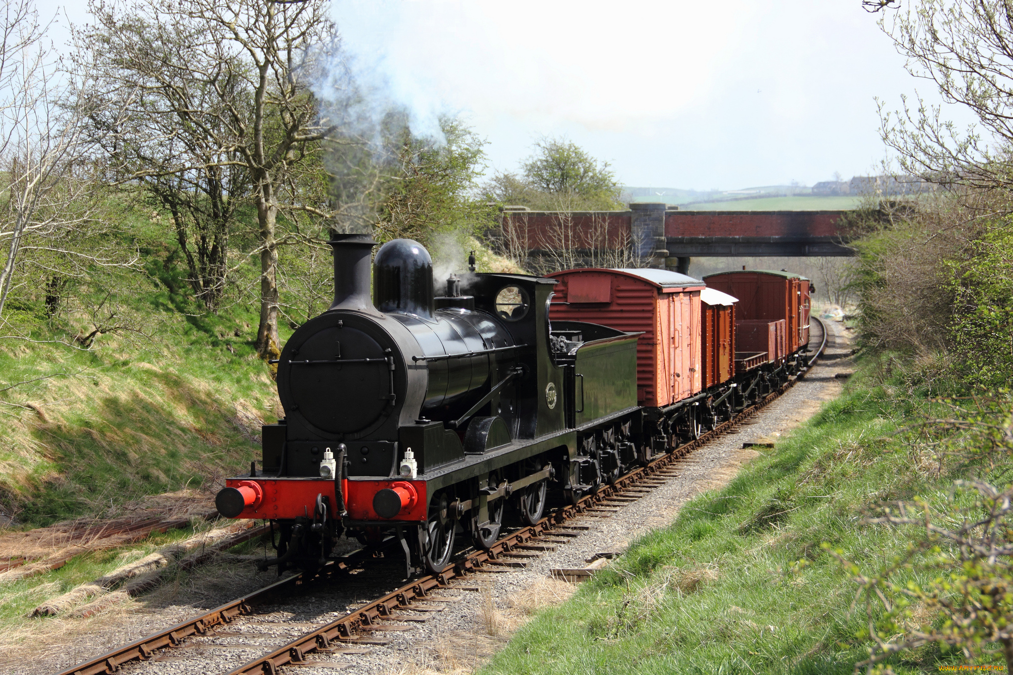 техника, паровозы, паровоз, дорога, железная