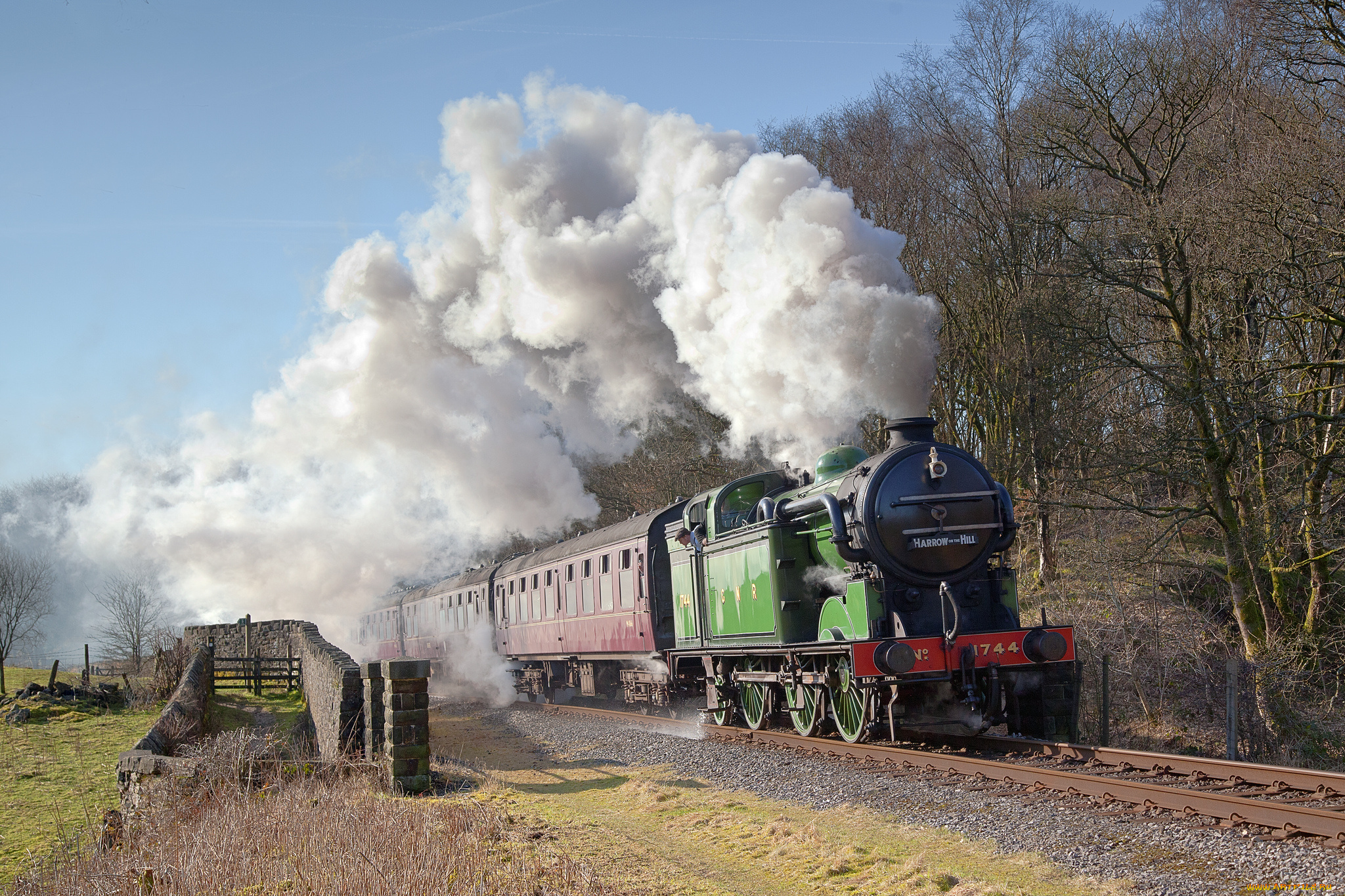 техника, паровозы, паровоз, дорога, железная
