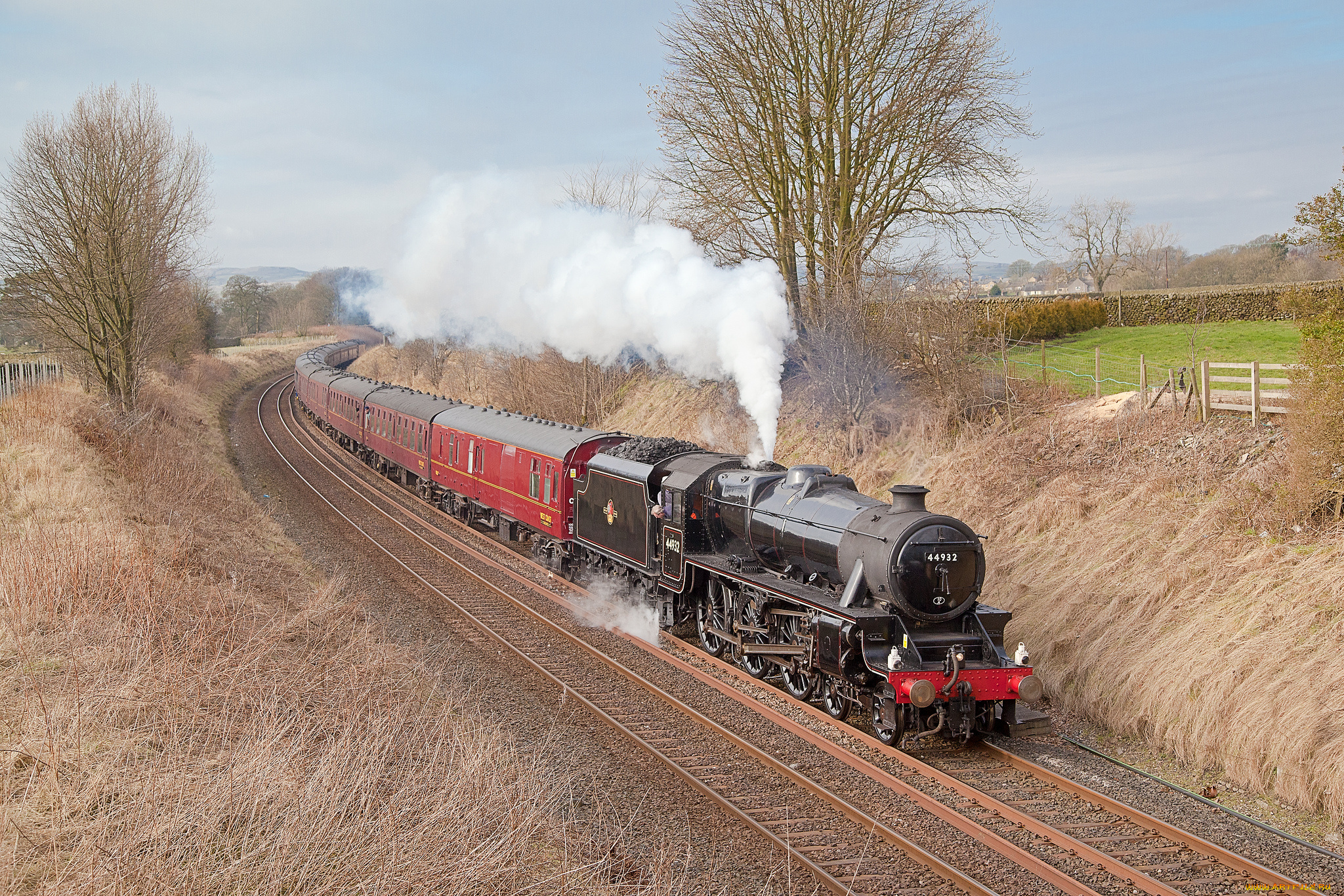 техника, паровозы, паровоз, дорога, железная