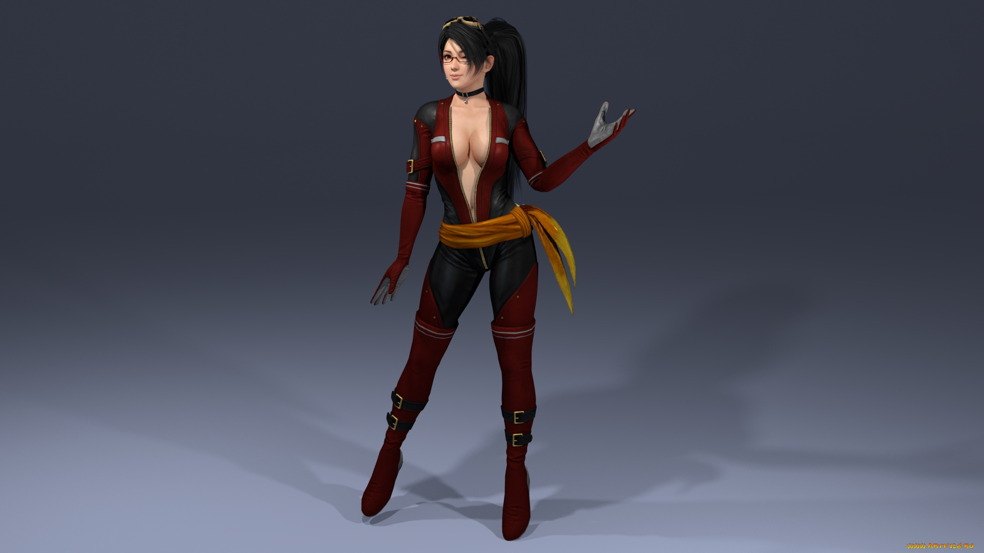 3д, графика, аниме, , anime, взгляд, фон, девушка