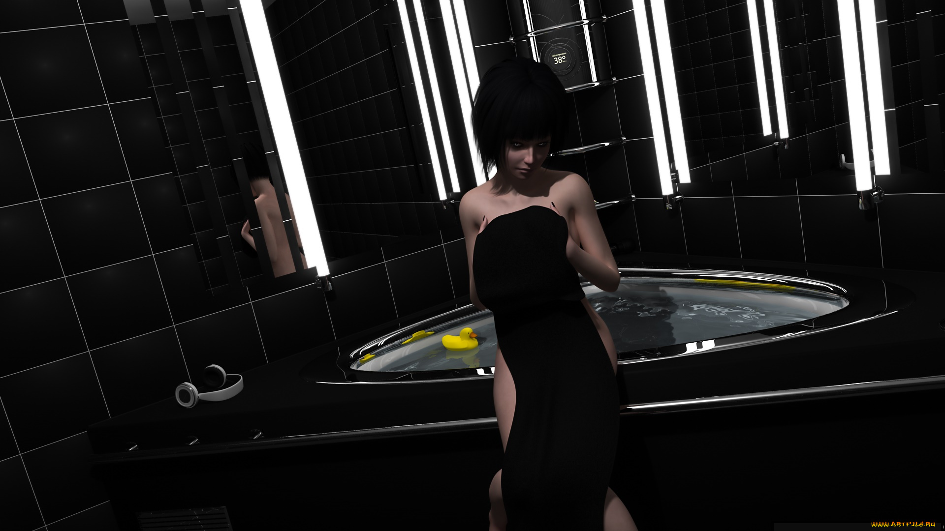 3д, графика, люди, , people, фон, взгляд, девушка