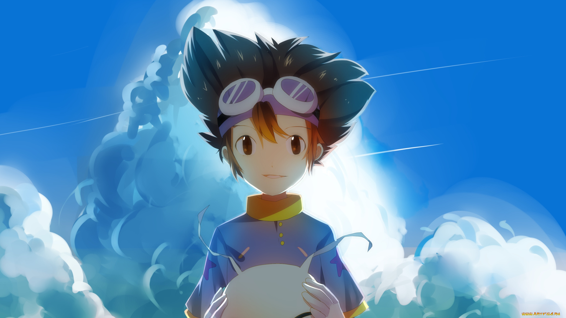 аниме, digimon, арт, yagami, taichi, weitu