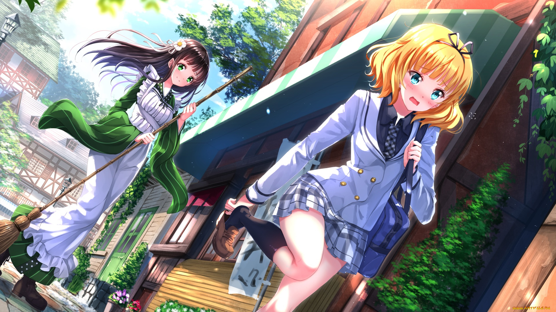 аниме, natsume, yuujinchou, фон, взгляд, девушки