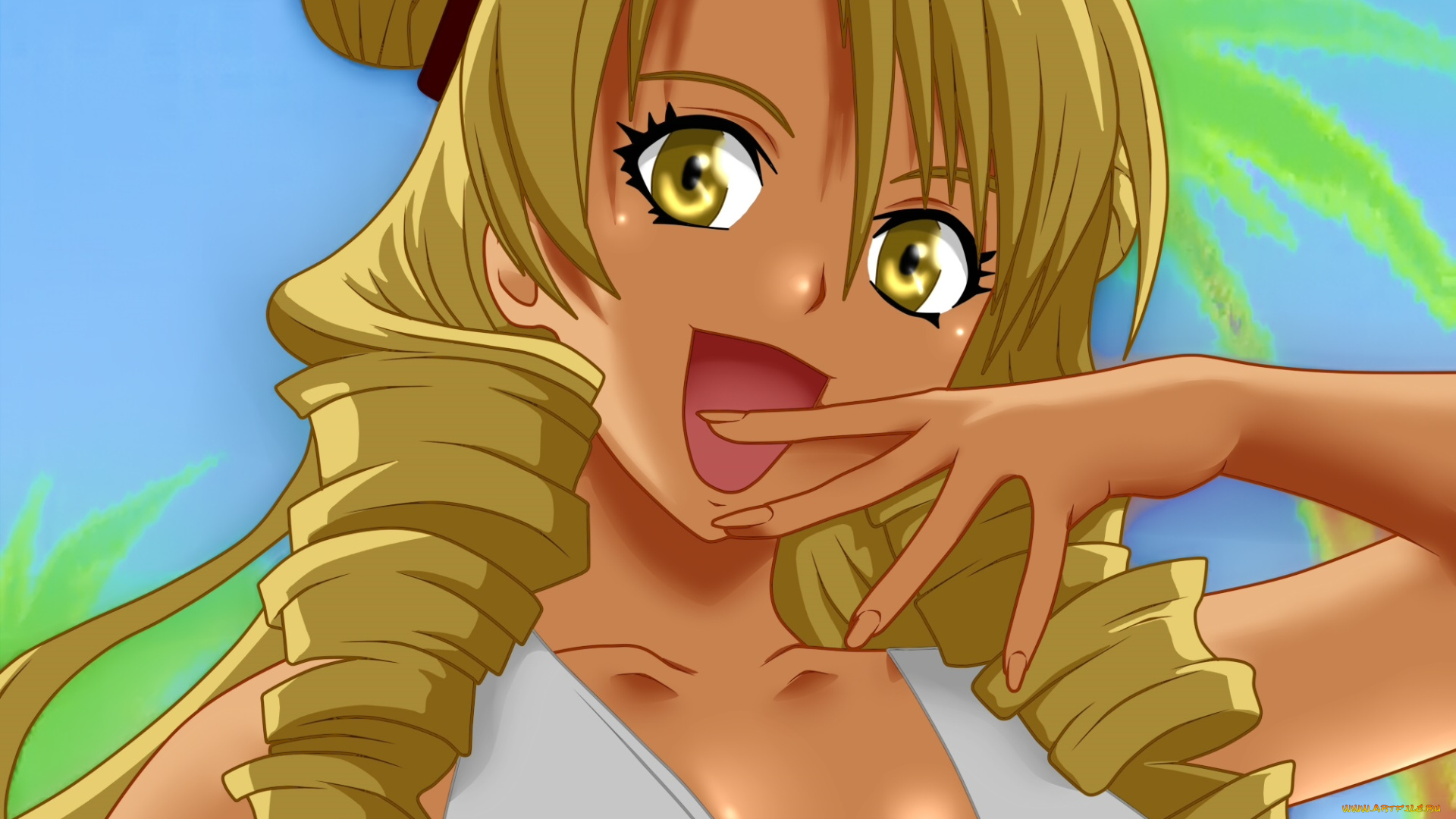 аниме, unknown, , другое, девушка, фон, взгляд