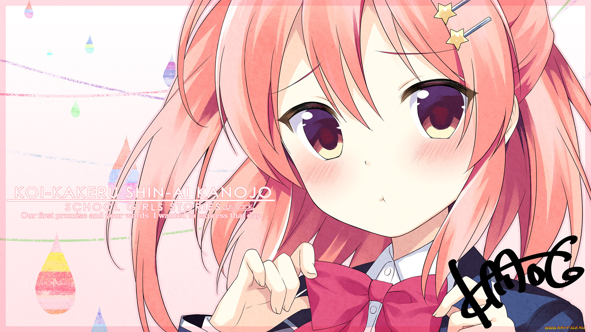 аниме, unknown, , другое, shindou, ayane, девочка, koi, x, shin, ai, kanojo, арт, kurasawa, moko