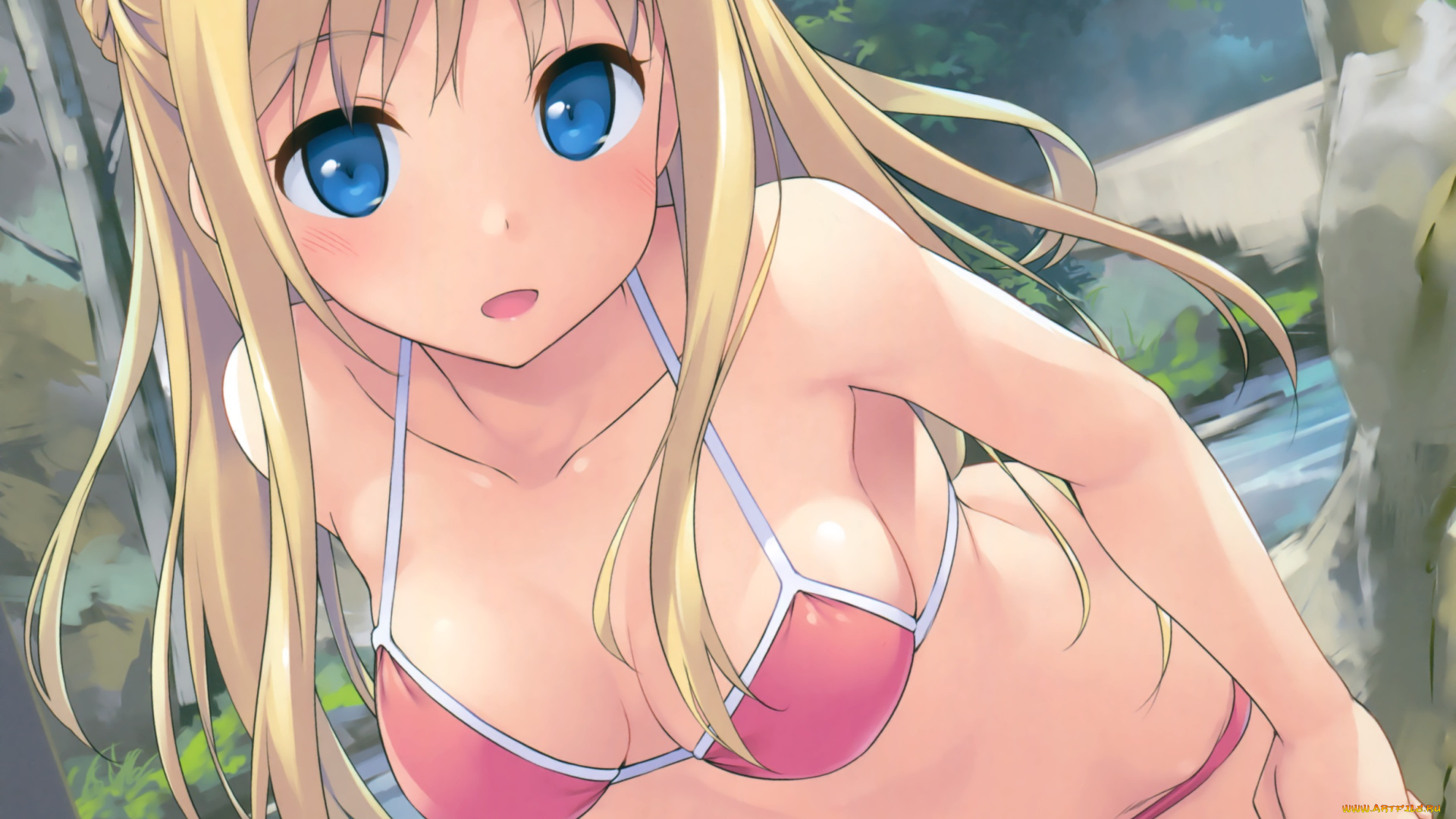 аниме, unknown, , другое, взгляд, девушка, фон, тakayaki