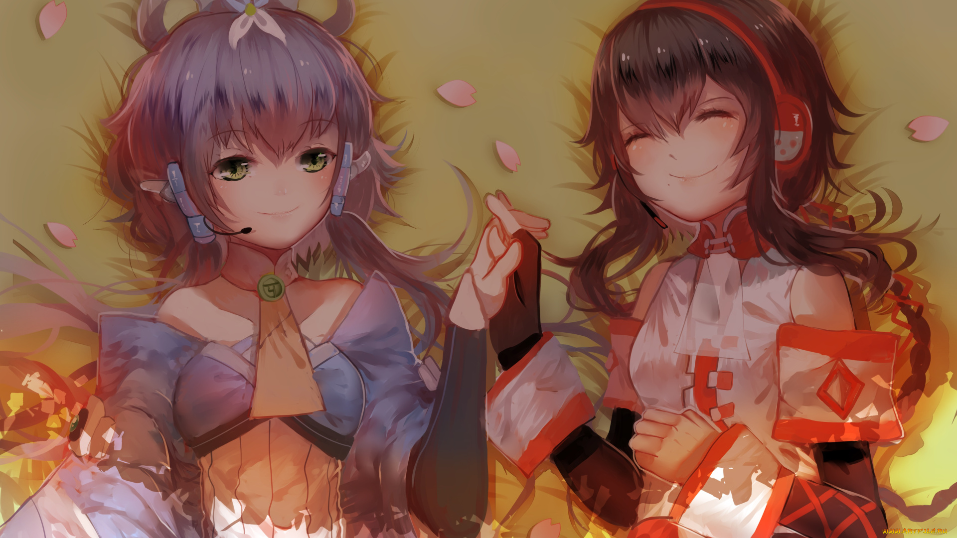 аниме, vocaloid, девочки, арт, weitu, luo, tianyi, yuezheng, ling, china