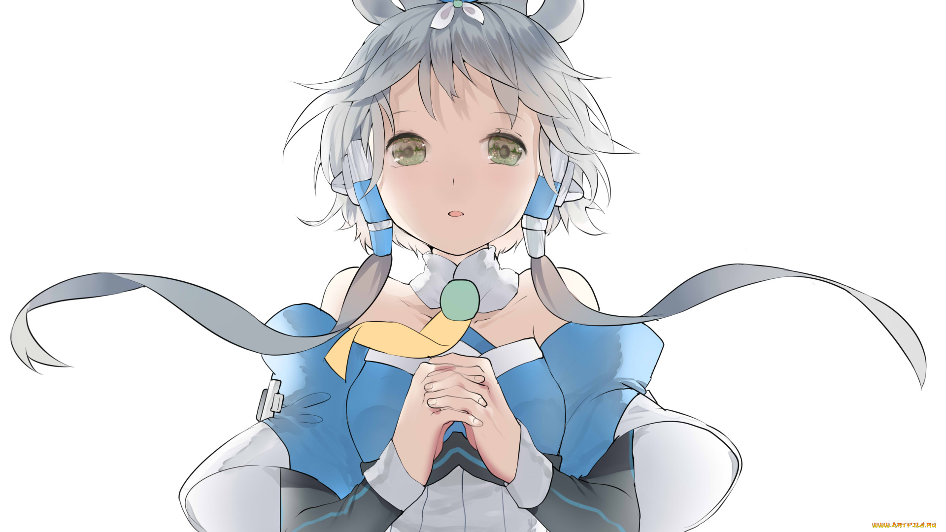 аниме, vocaloid, фон, взгляд, девушка