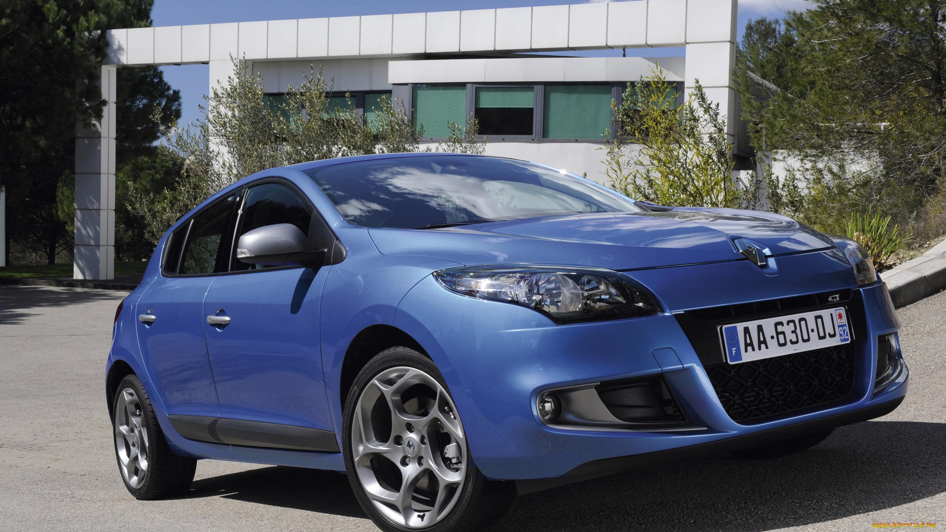 автомобили, renault, синий, gt, mеgane