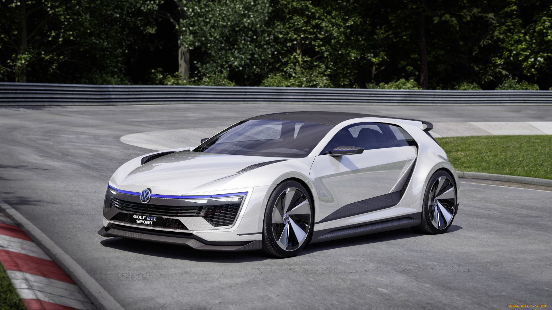 автомобили, volkswagen, concept, sport, gte, 2015г, golf