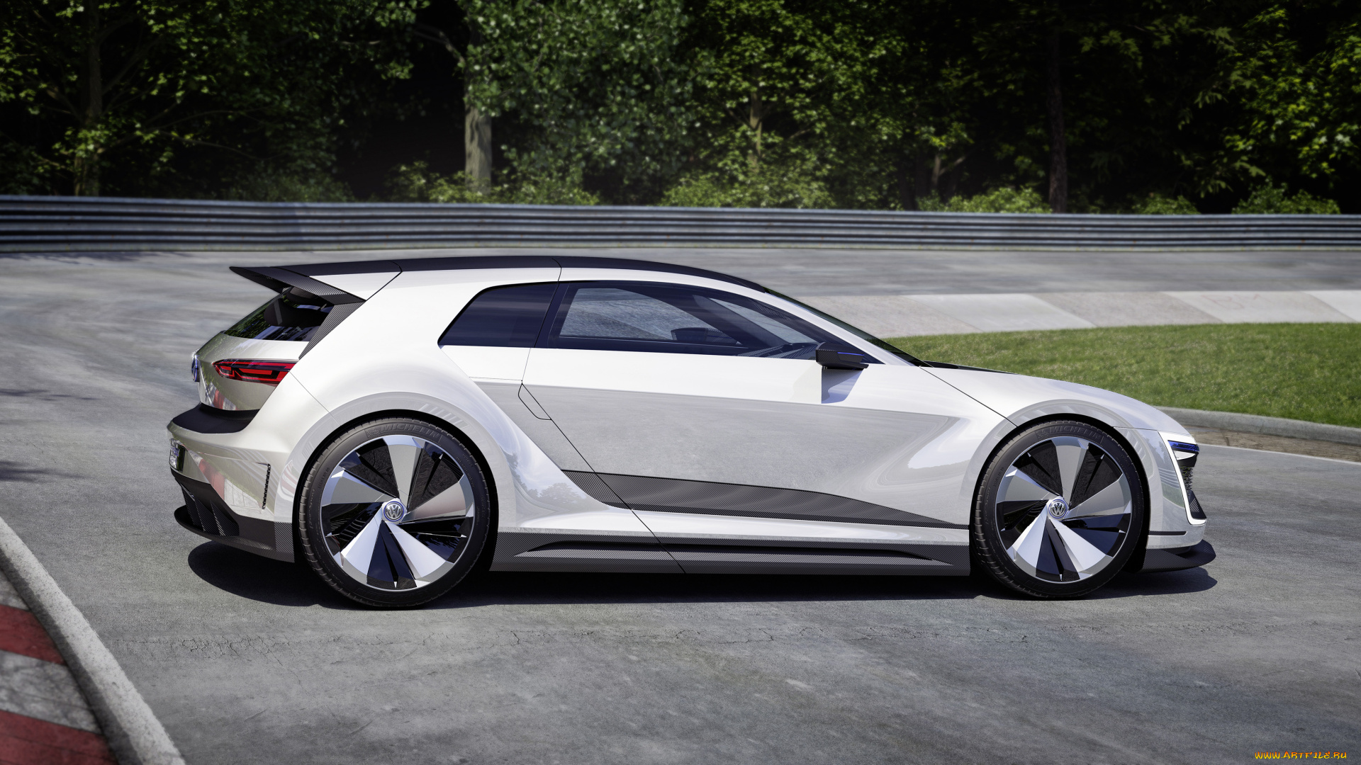 автомобили, volkswagen, sport, concept, gte, golf, 2015г