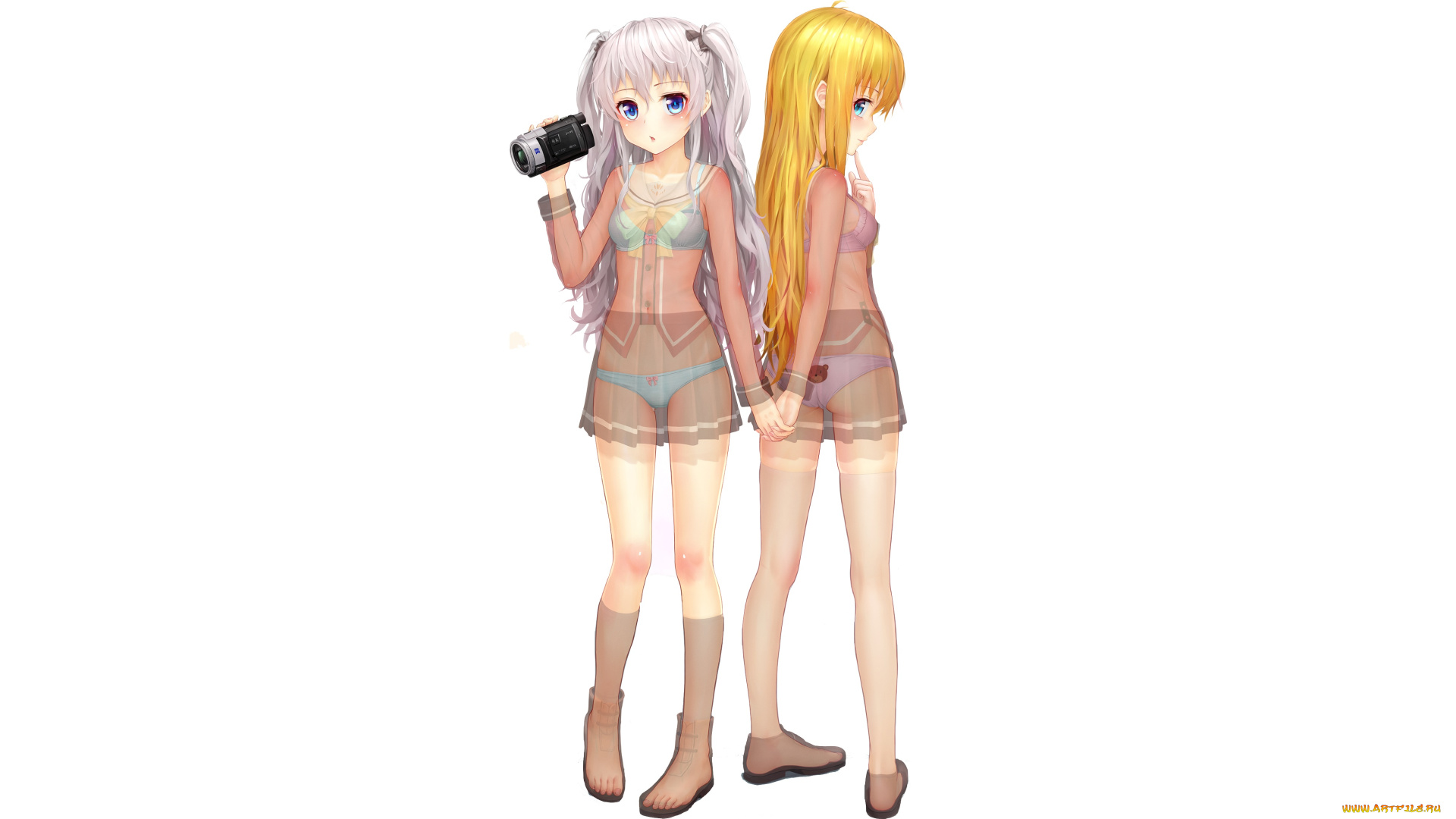 charlotte, аниме, фон, взгляд, девушки