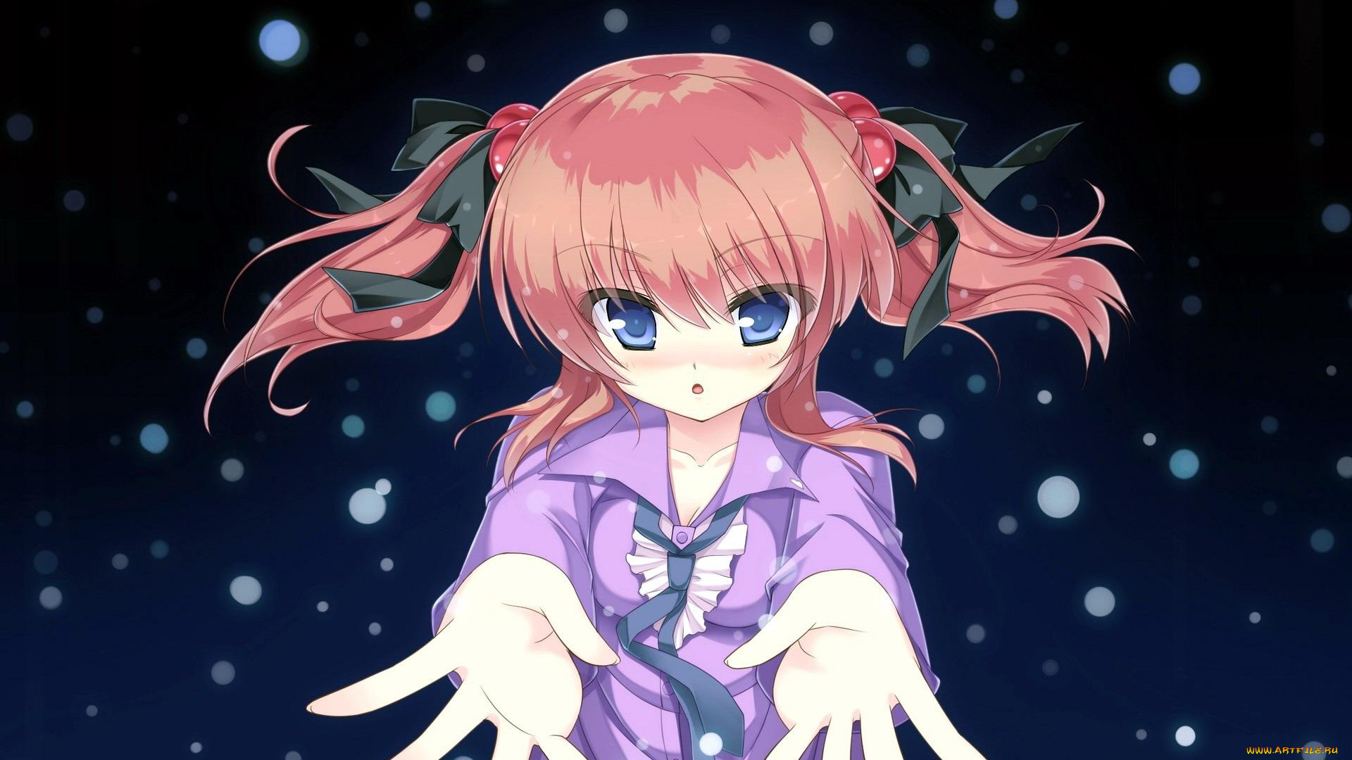 mizu, no, miyako, no, patisserie, аниме, блики, блузка, руки, девочка