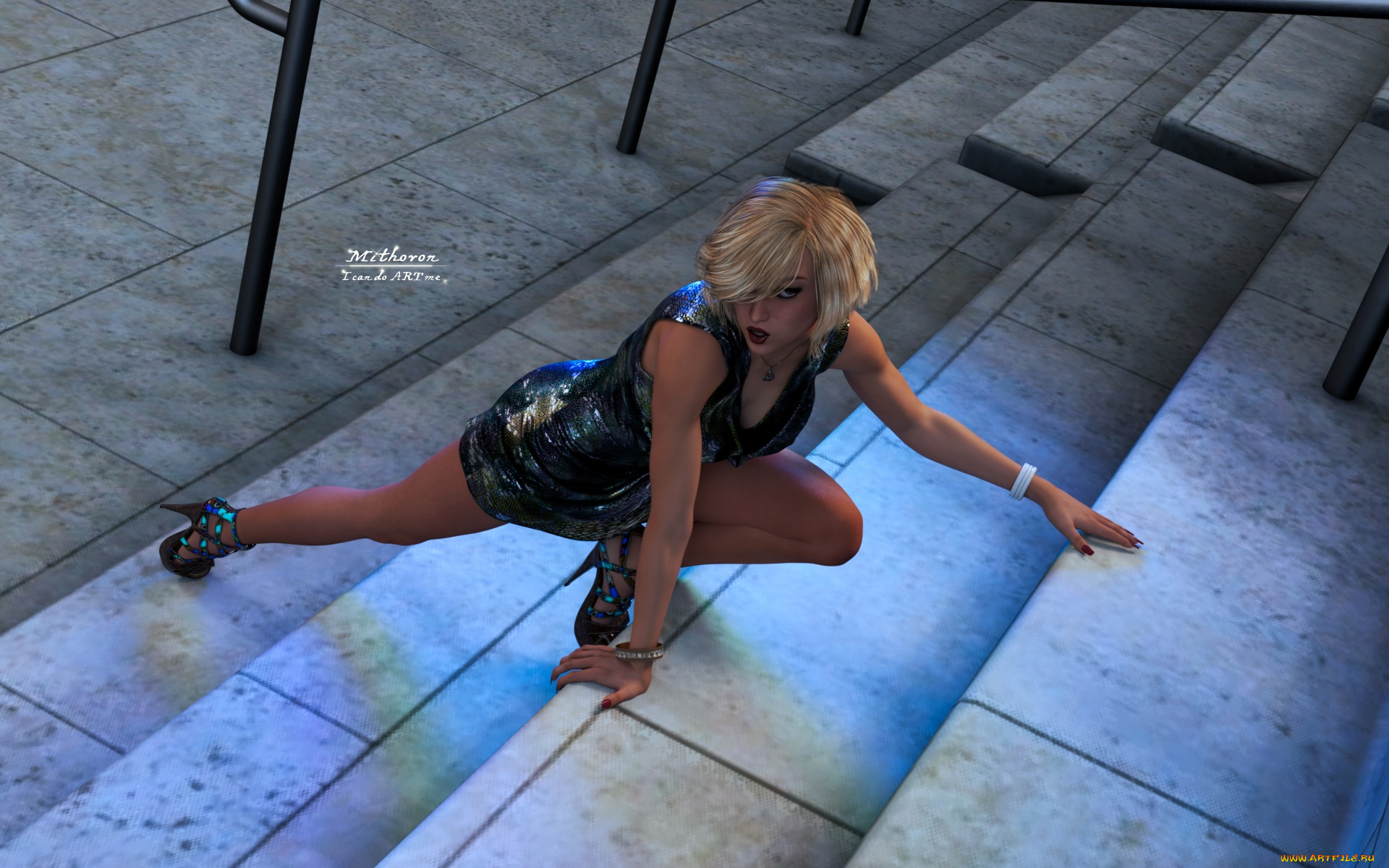 3д, графика, люди, , people, девушка, взгляд, фон