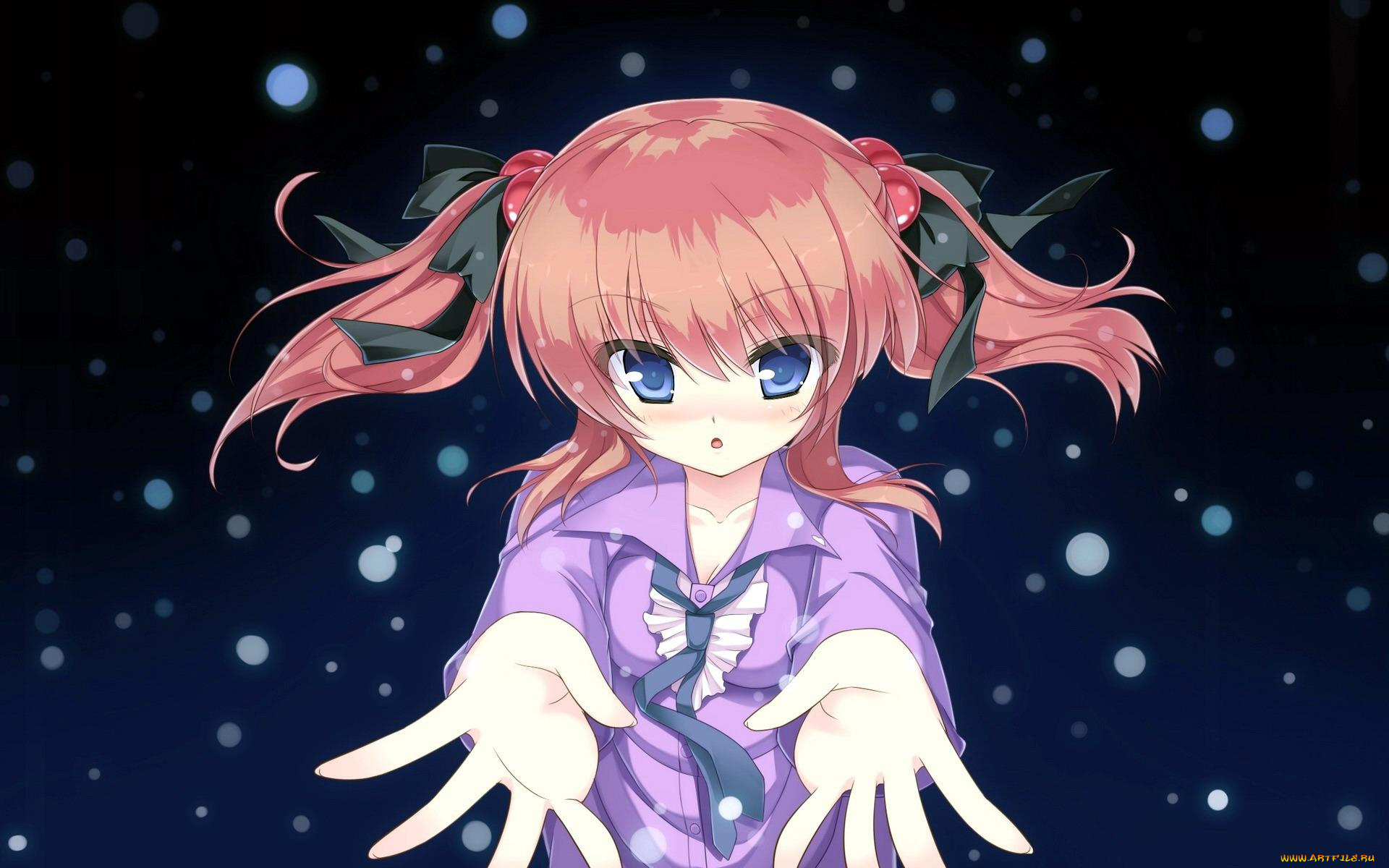 mizu, no, miyako, no, patisserie, аниме, блики, блузка, руки, девочка