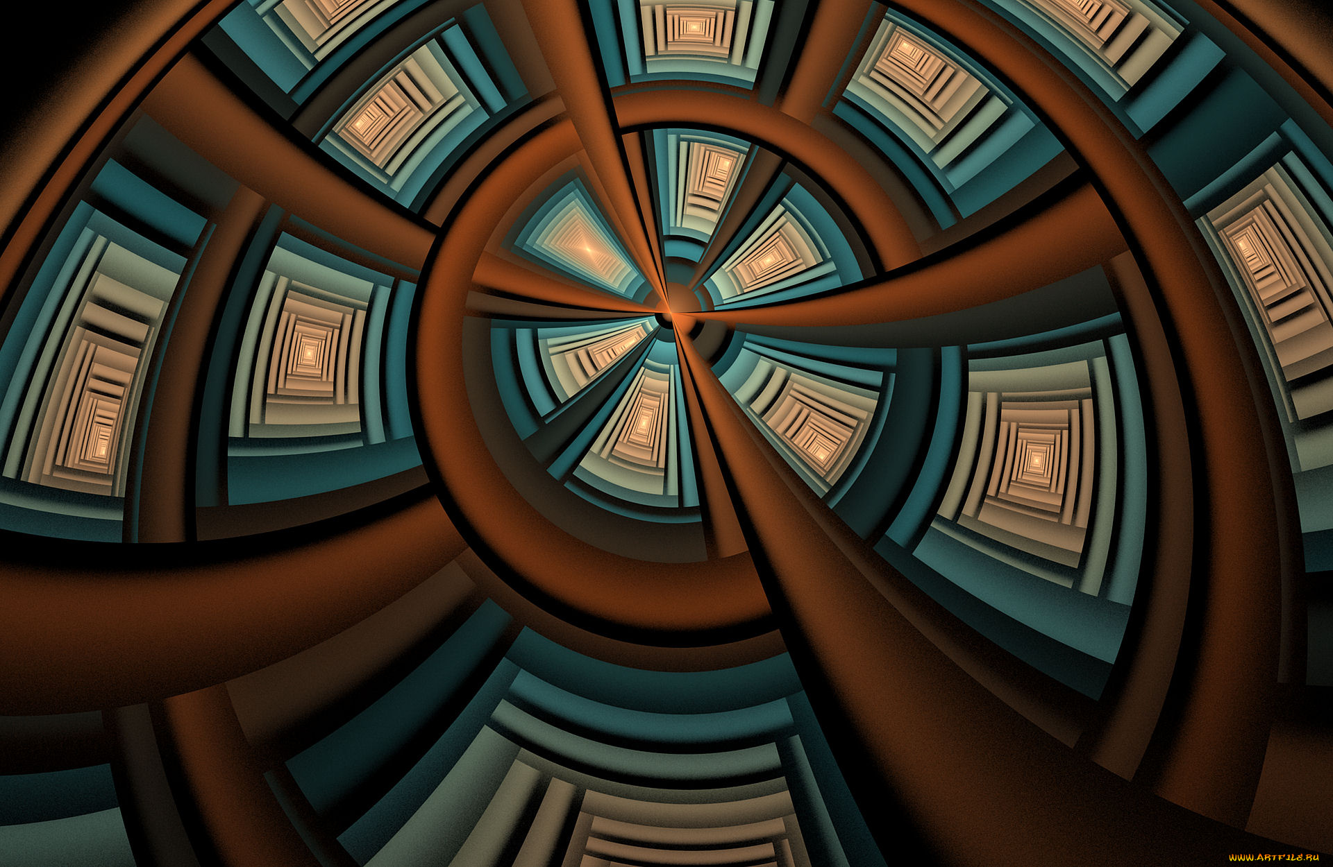 3д, графика, фракталы, , fractal, цвета, фон, узор