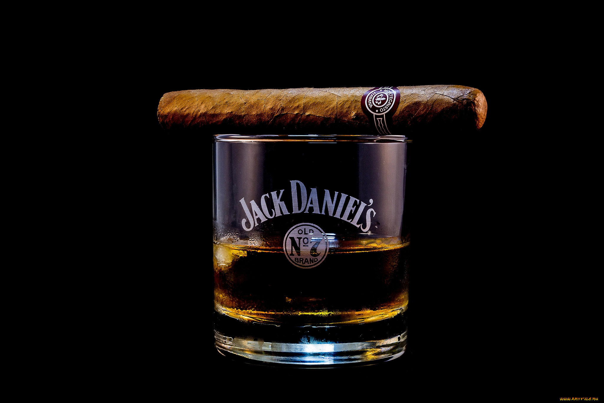 бренды, jack, daniel`s, сигара, виски
