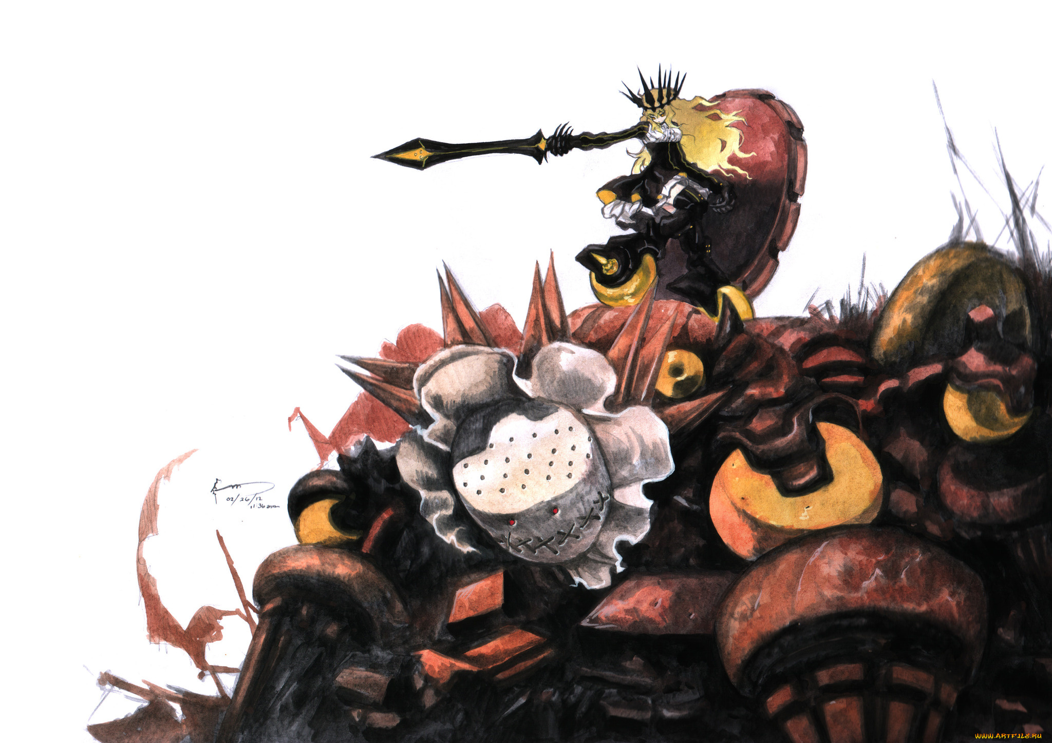 аниме, black, rock, shooter, black, rock, shooter, chariot, девушка