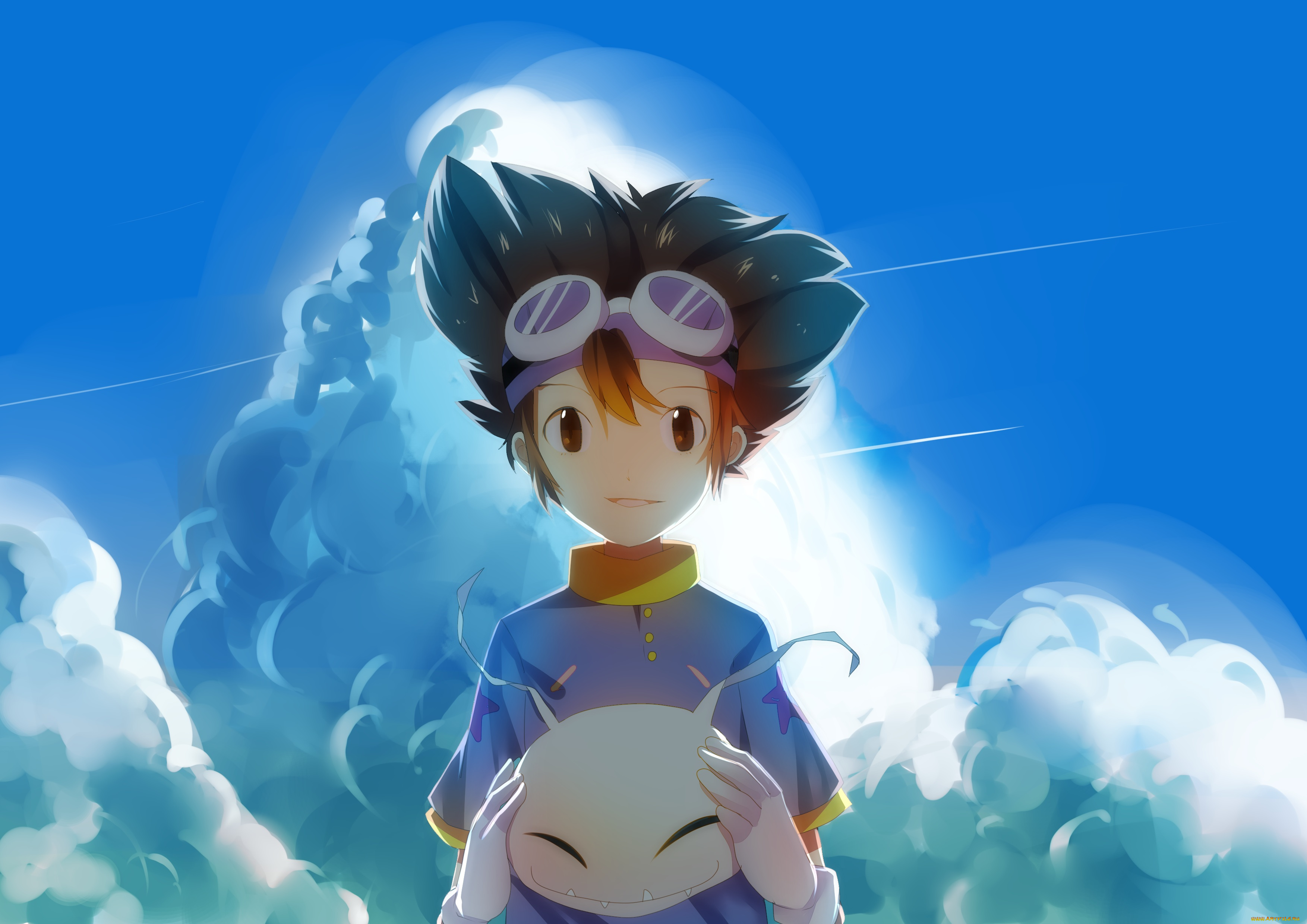 аниме, digimon, арт, yagami, taichi, weitu