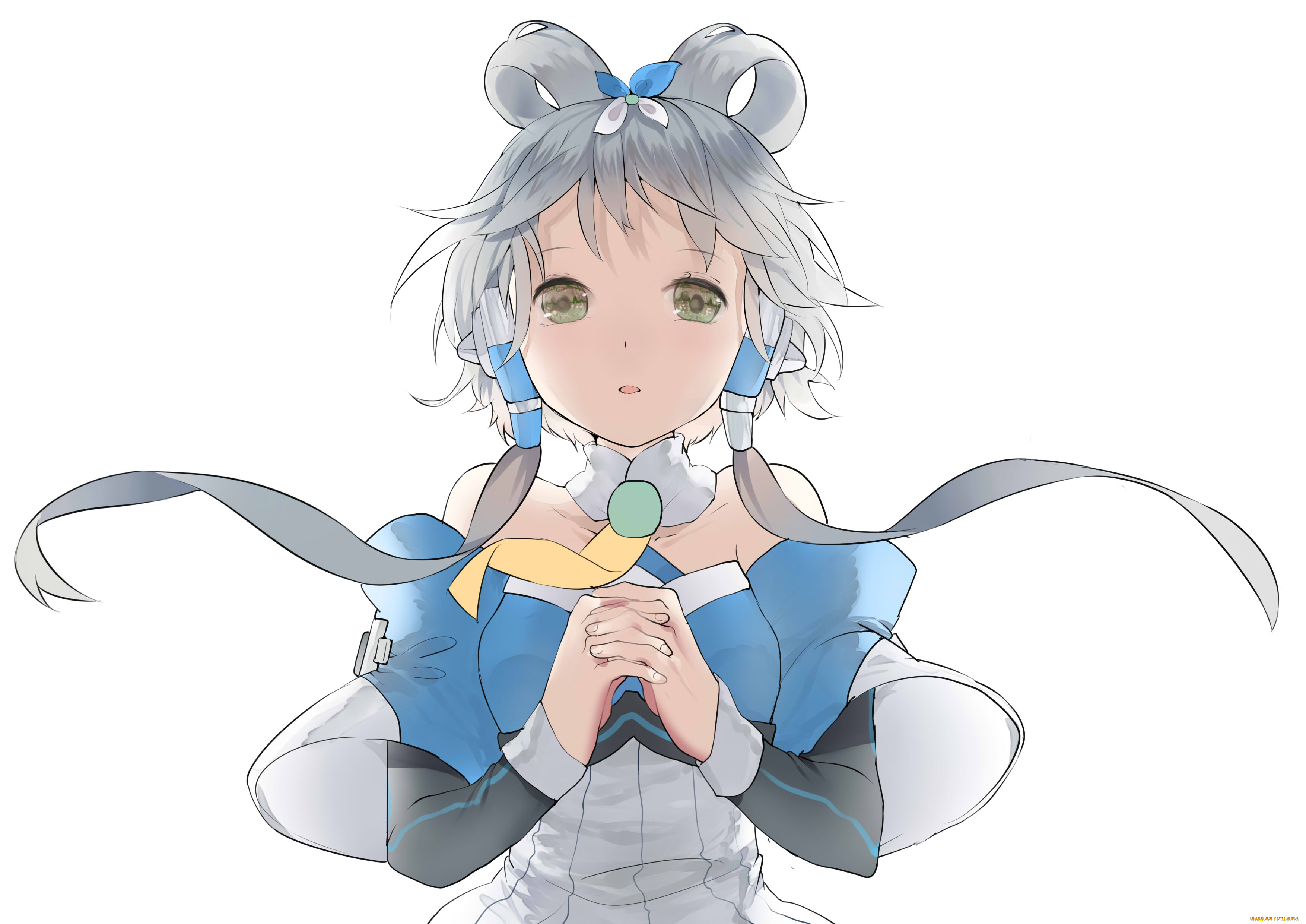 аниме, vocaloid, фон, взгляд, девушка