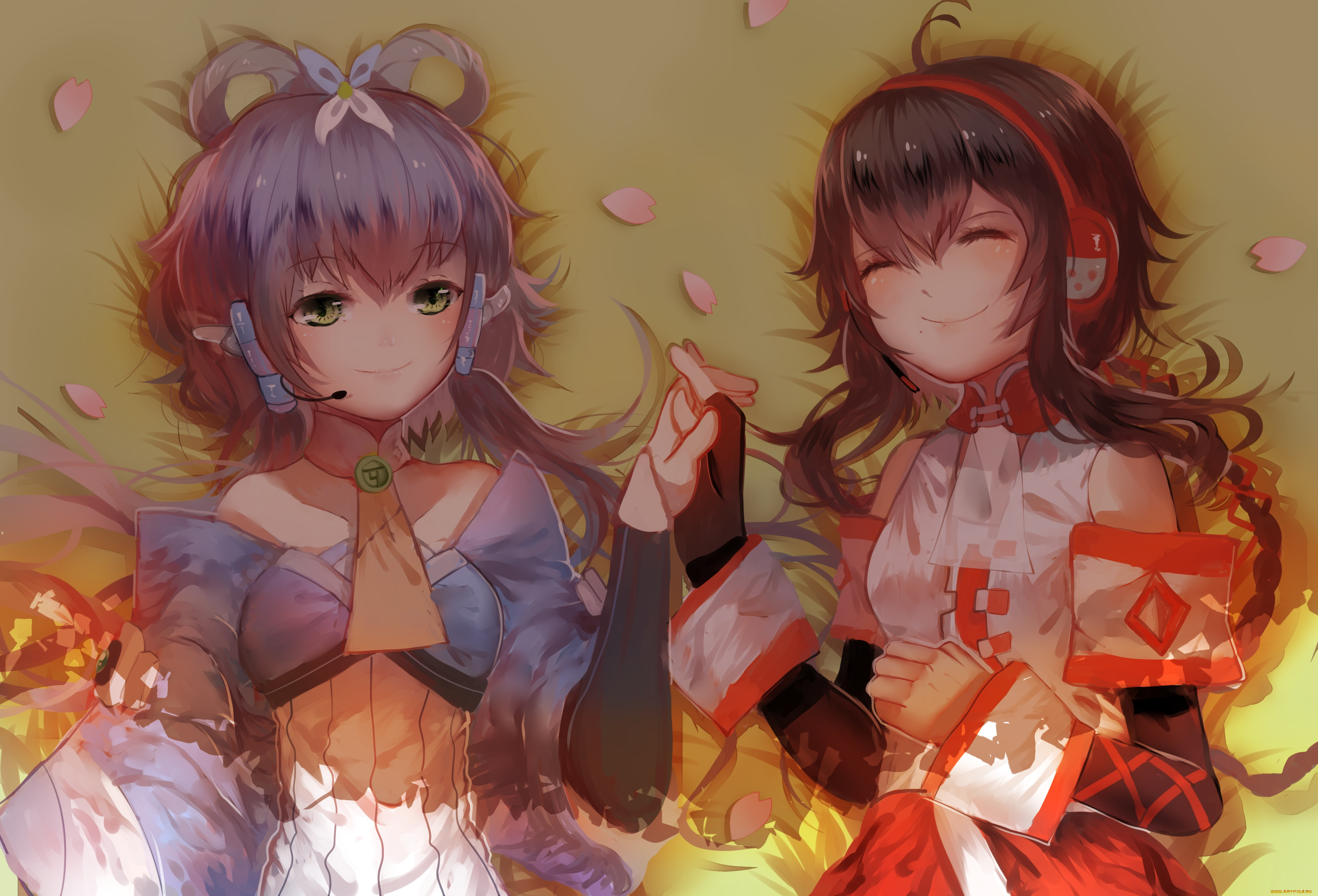 аниме, vocaloid, девочки, арт, weitu, luo, tianyi, yuezheng, ling, china