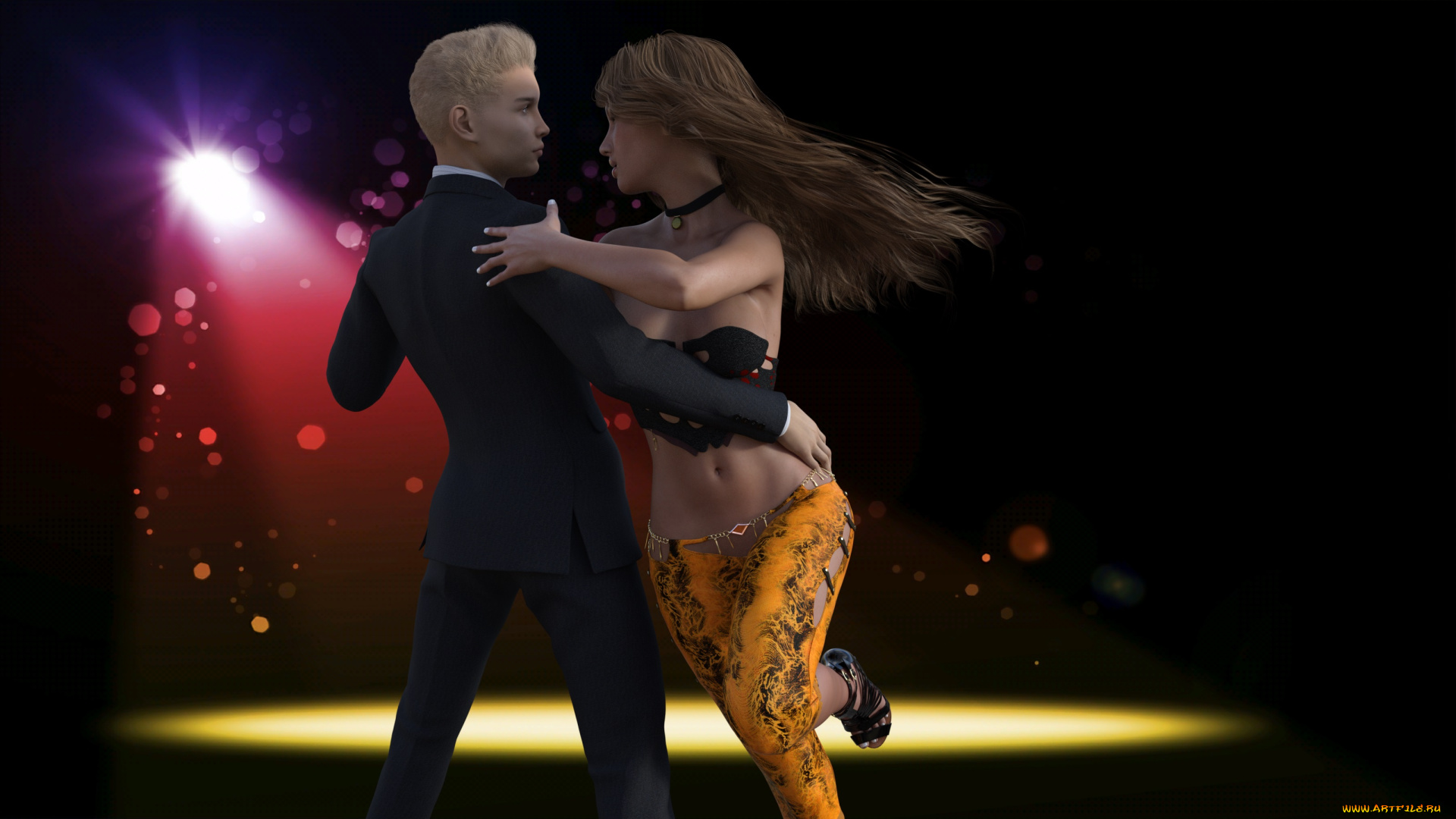 3д, графика, люди, , people, парень, взгляд, девушка, фон