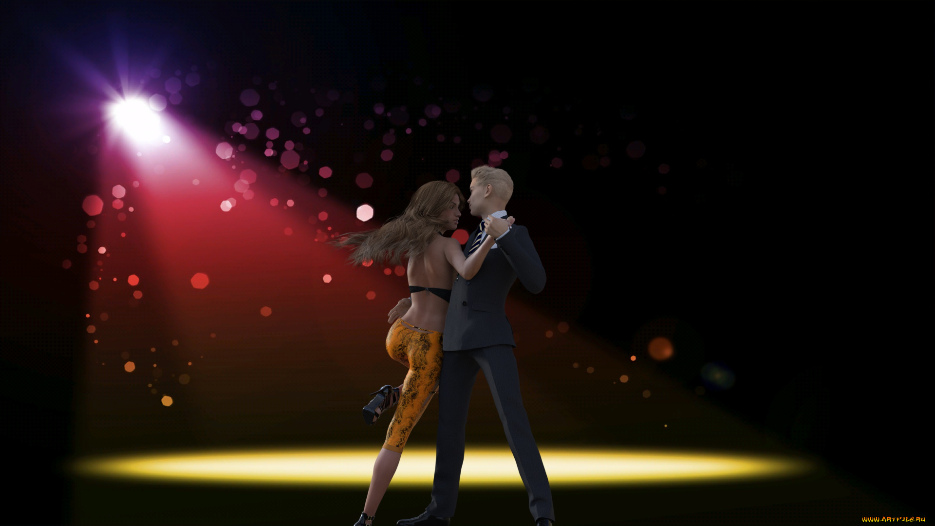 3д, графика, люди, , people, взгляд, девушка, парень, фон