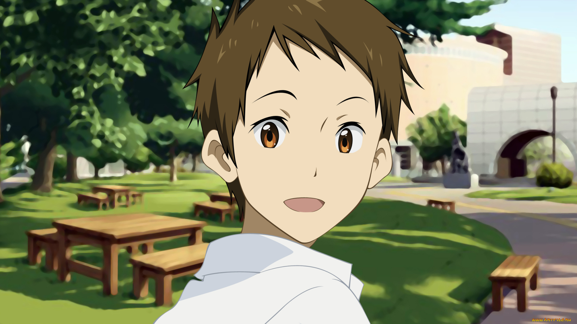 аниме, hyouka, fukube, satoshi