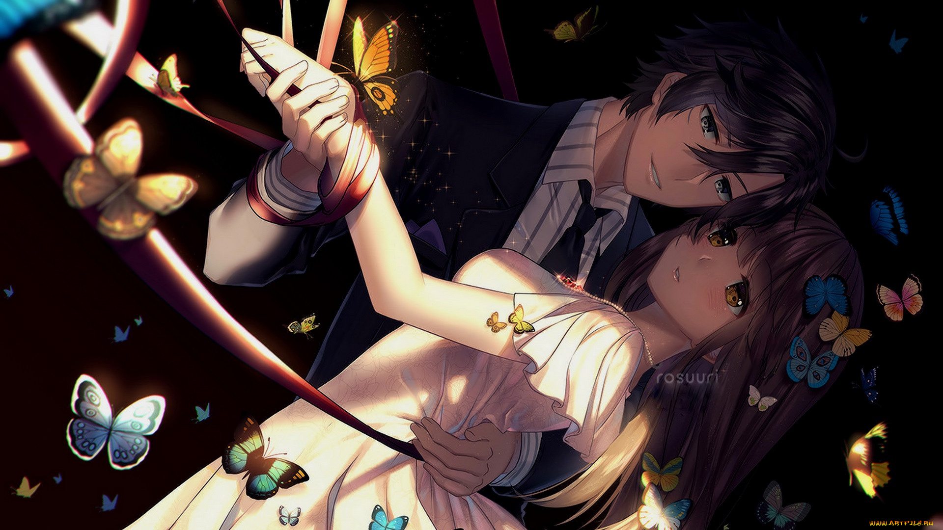 аниме, mystic, messenger, двое