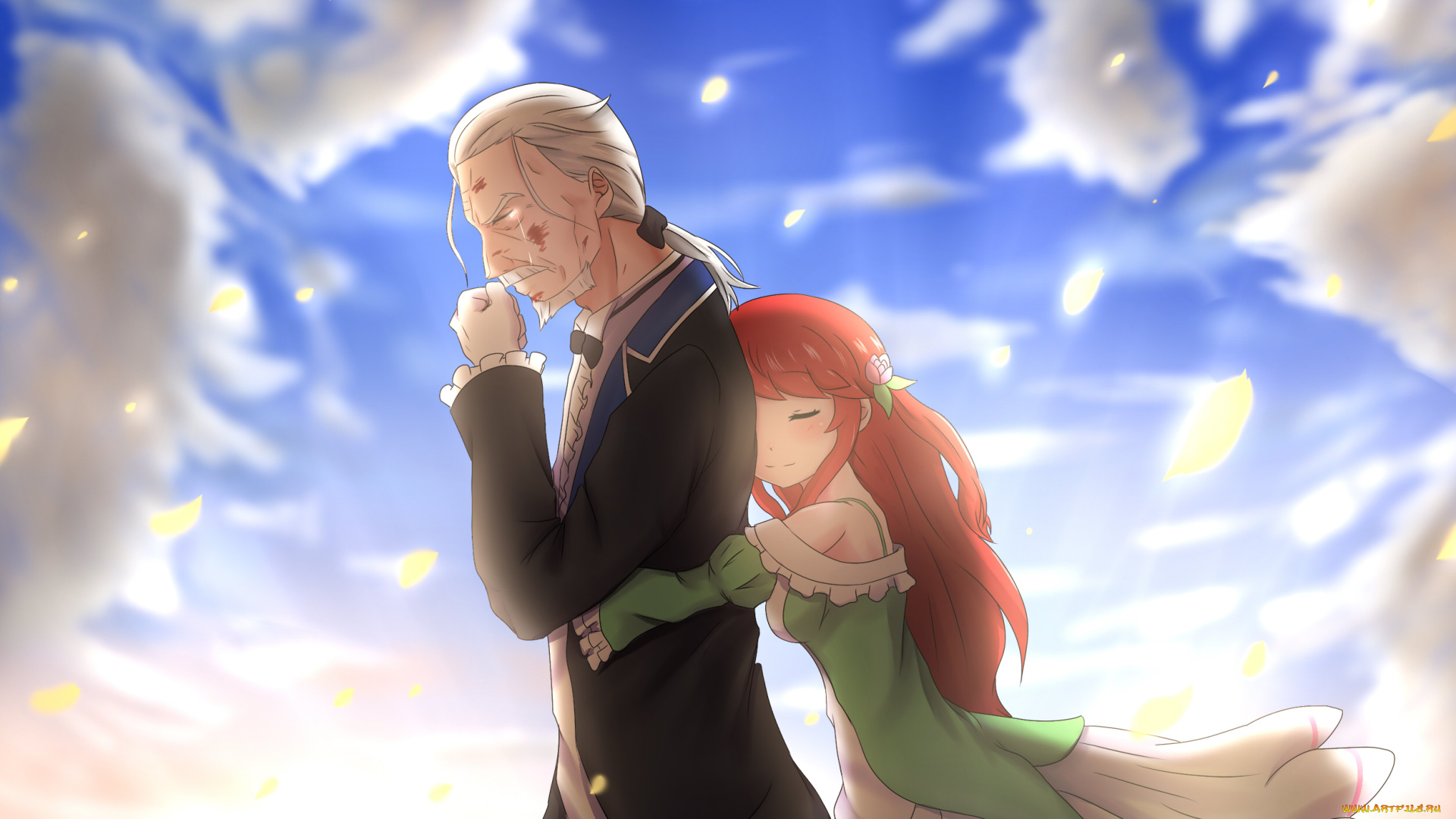 аниме, re, , zero, kara, hajimeru, isekai, seikatsu, девушка, фон, взгляд