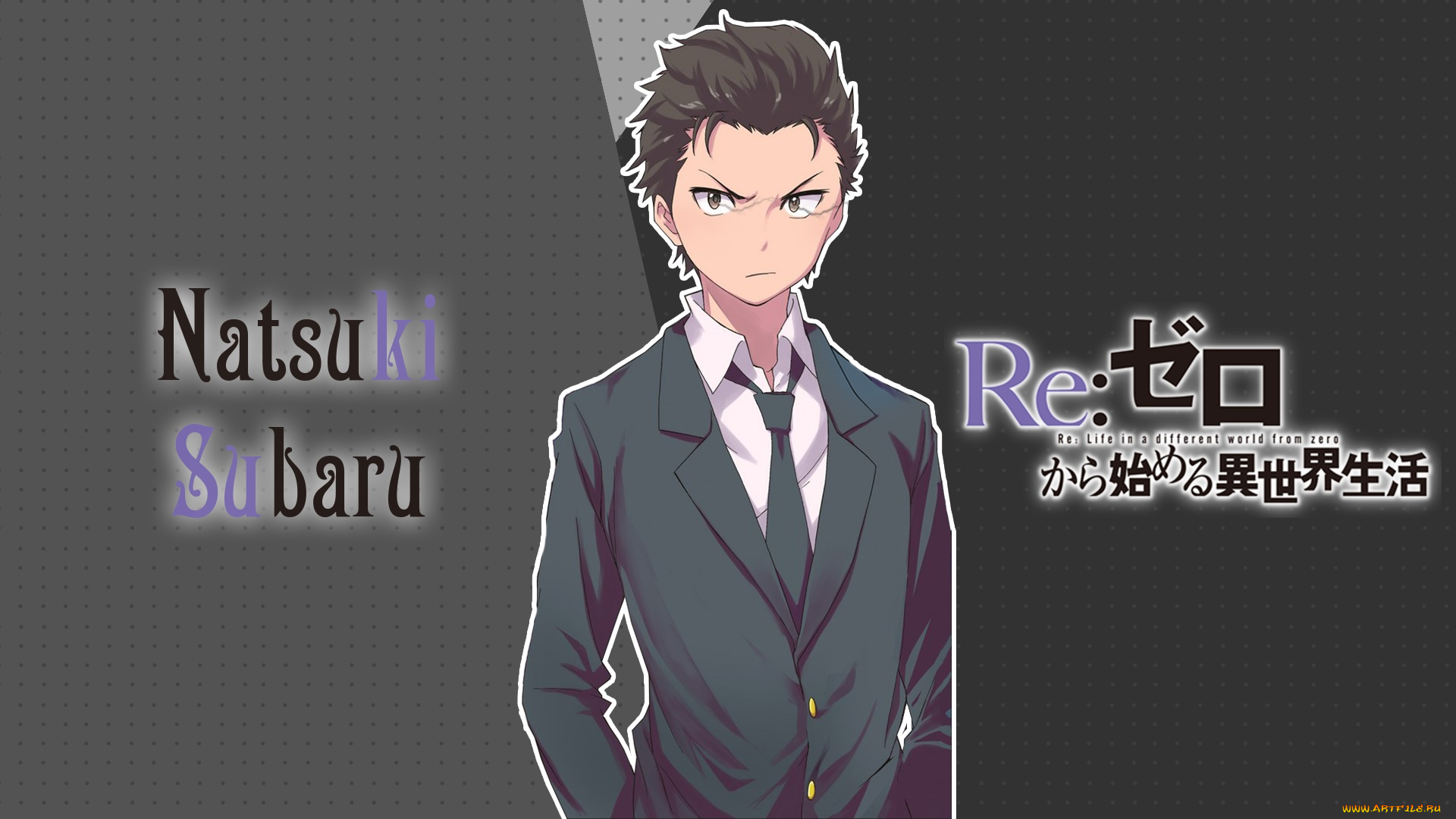 аниме, re, , zero, kara, hajimeru, isekai, seikatsu, мальчик, взгляд, фон