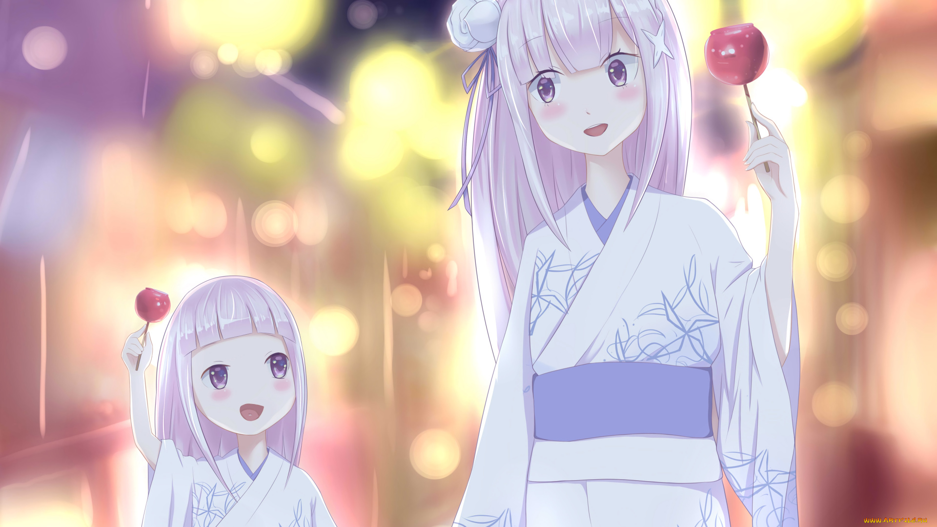 аниме, re, , zero, kara, hajimeru, isekai, seikatsu, девушка, фон, взгляд