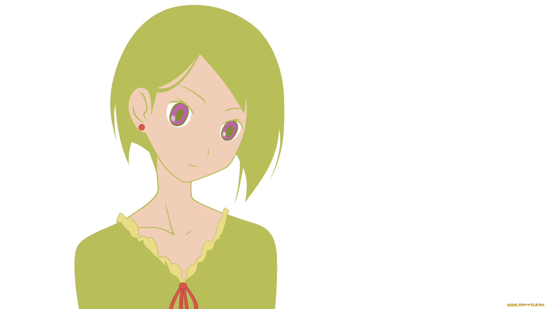 аниме, sayonara, zetsubo, sensei, девушка, взгляд, фон