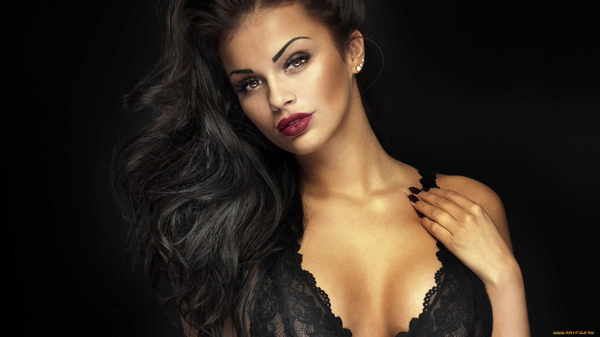 девушки, -unsort, , брюнетки, , шатенки, взгляд, лицо, красивая, женщина, женщина