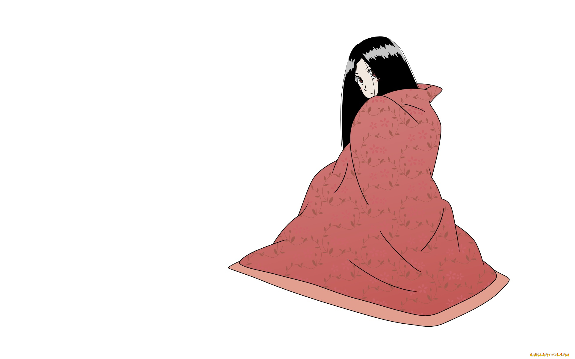 аниме, sayonara, zetsubo, sensei, девушка, взгляд, фон