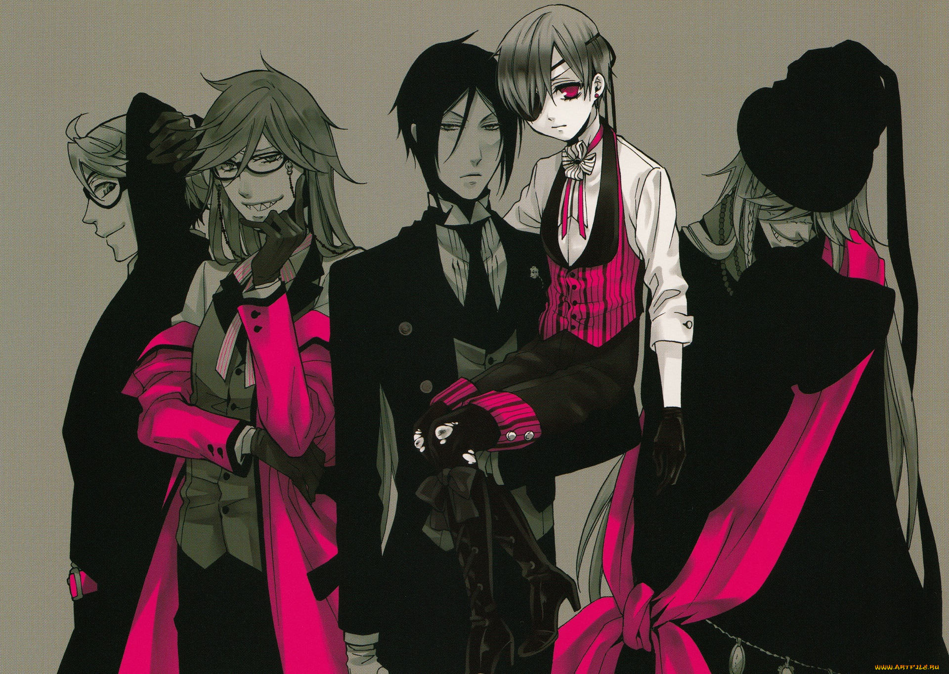 аниме, kuroshitsuji, тёмный, дворецкий