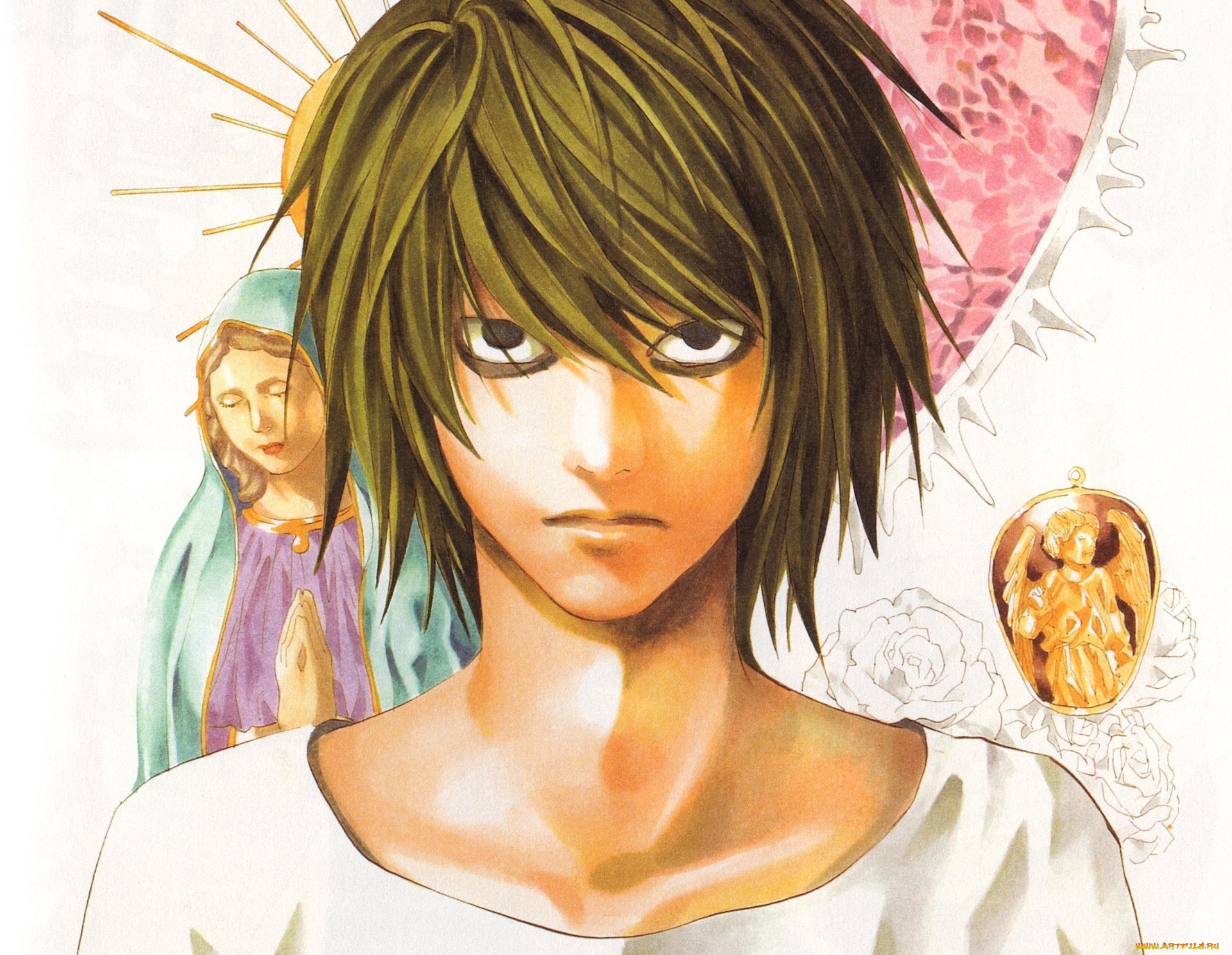 аниме, death, note, l-lawliet