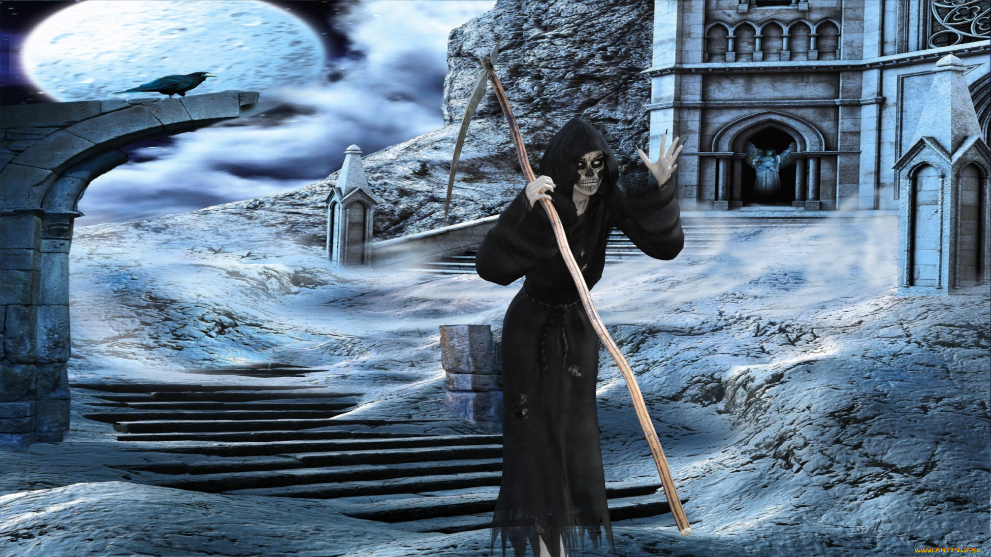 3д, графика, ужас, , horror, смерть