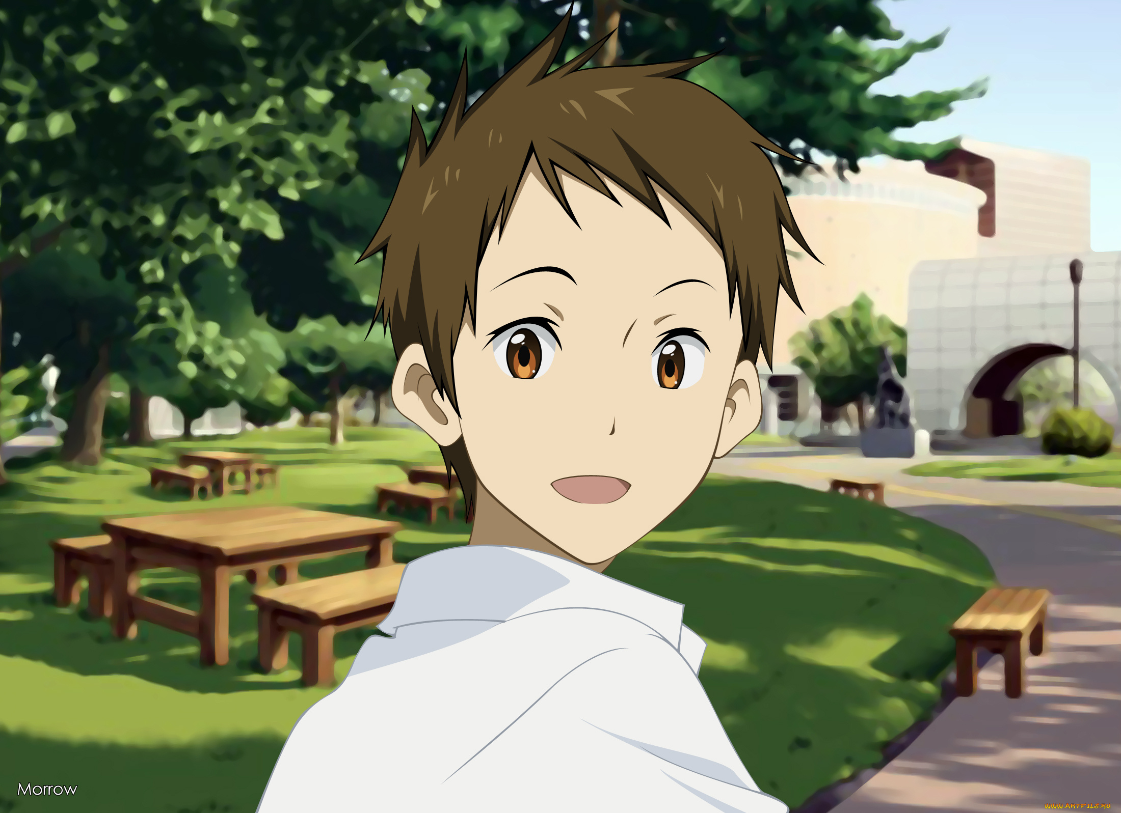 аниме, hyouka, fukube, satoshi