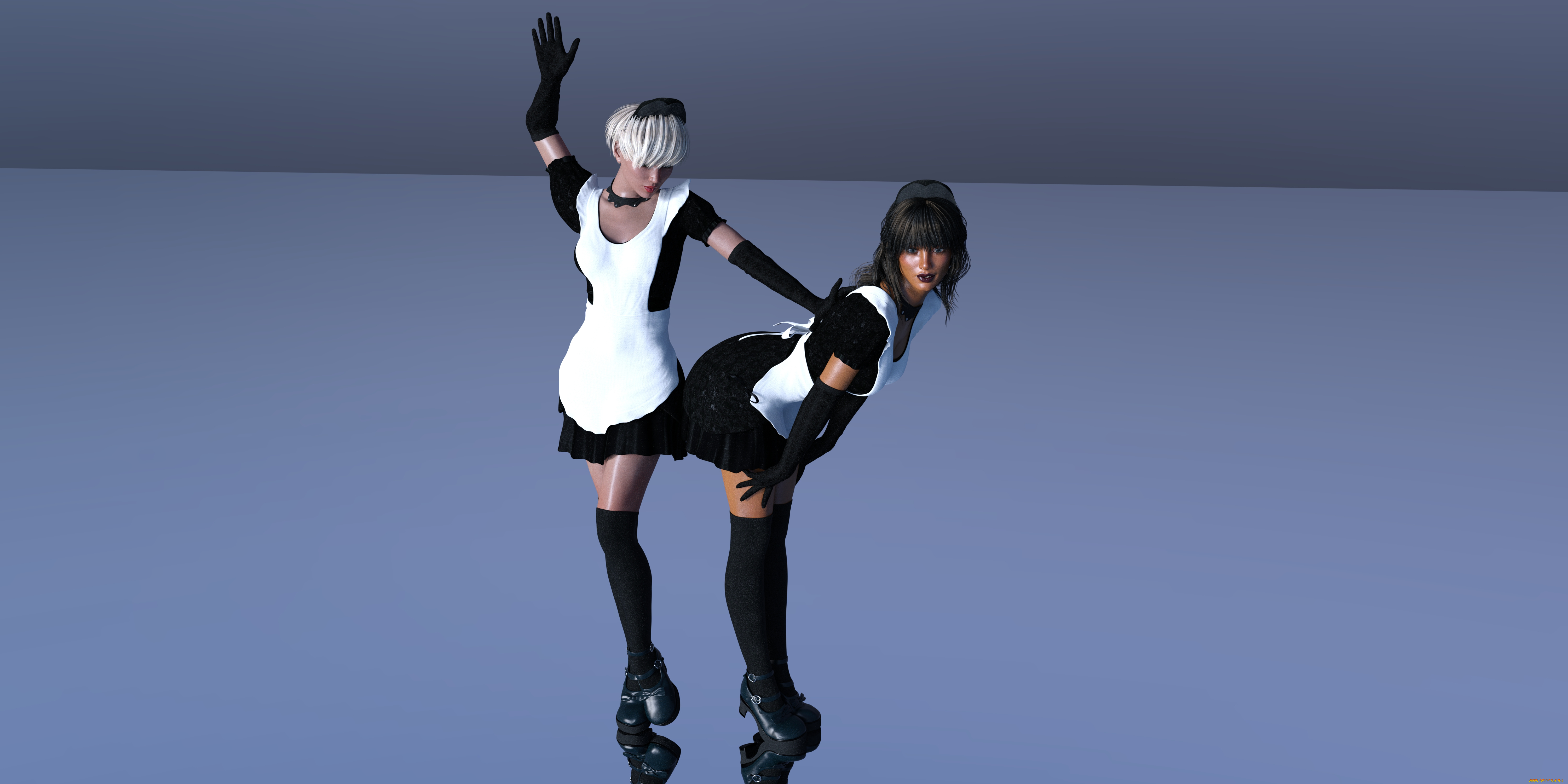 3д, графика, люди, , people, девушки, фон, взгляд