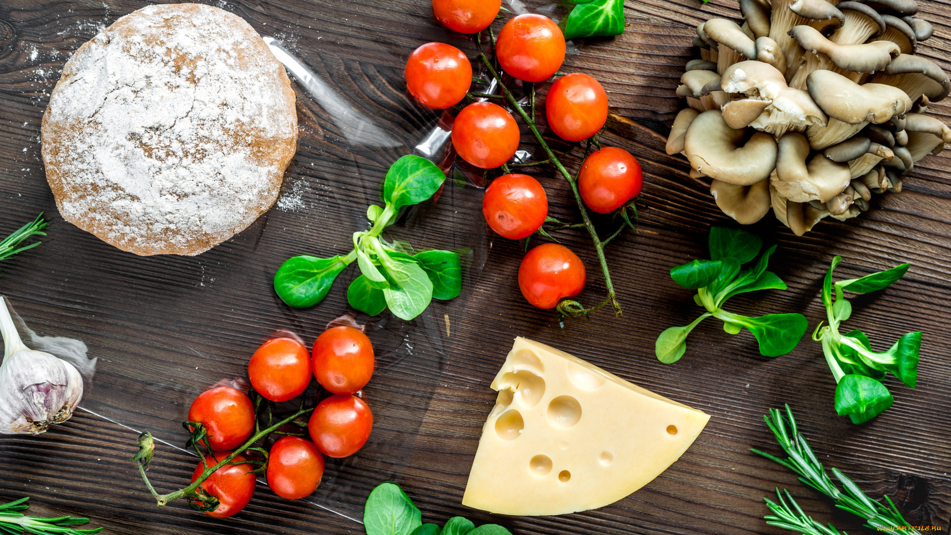 еда, разное, сыр, зелень, томат, заготовки, чеснок, тесто, грибы, помидоры
