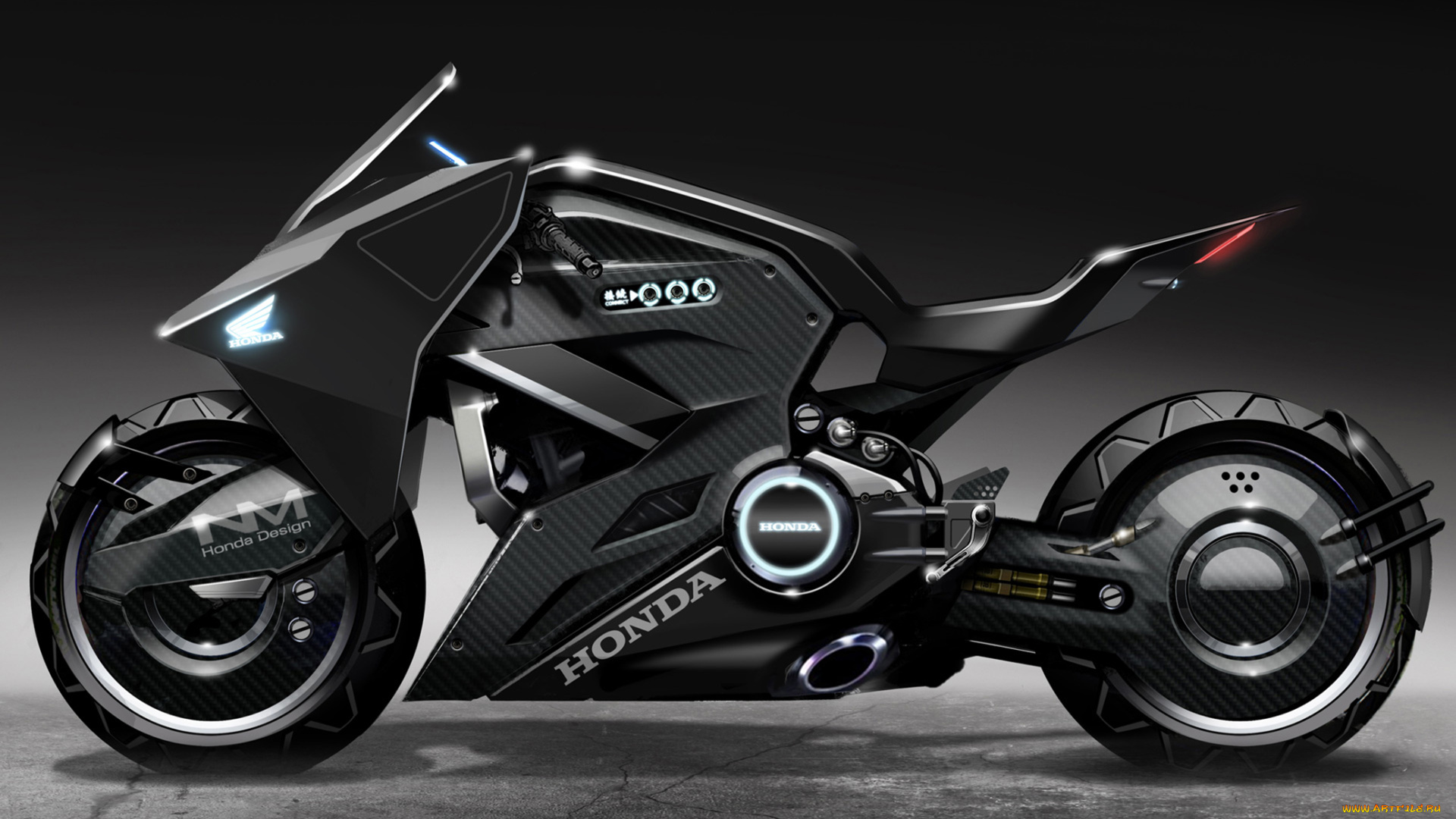 honda, concept, мотоциклы, 3d, honda, concept, motorcycle
