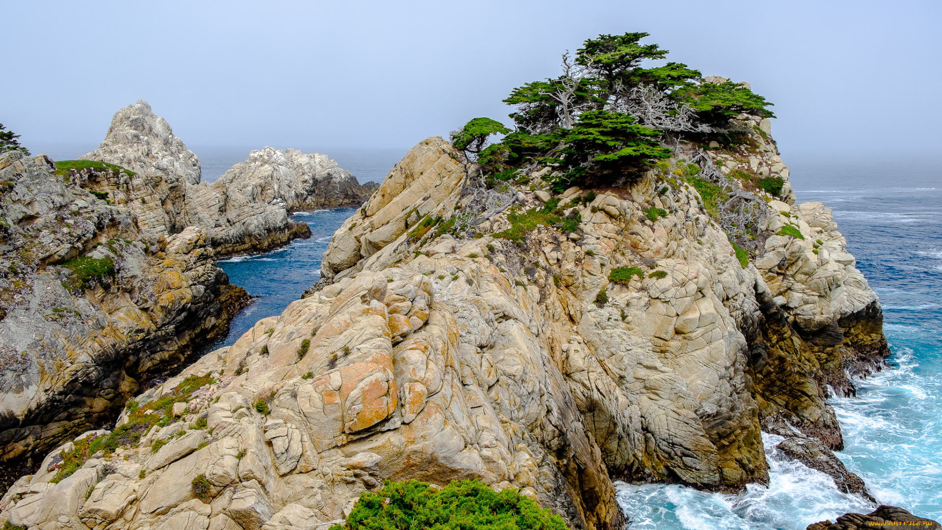 природа, побережье, простор