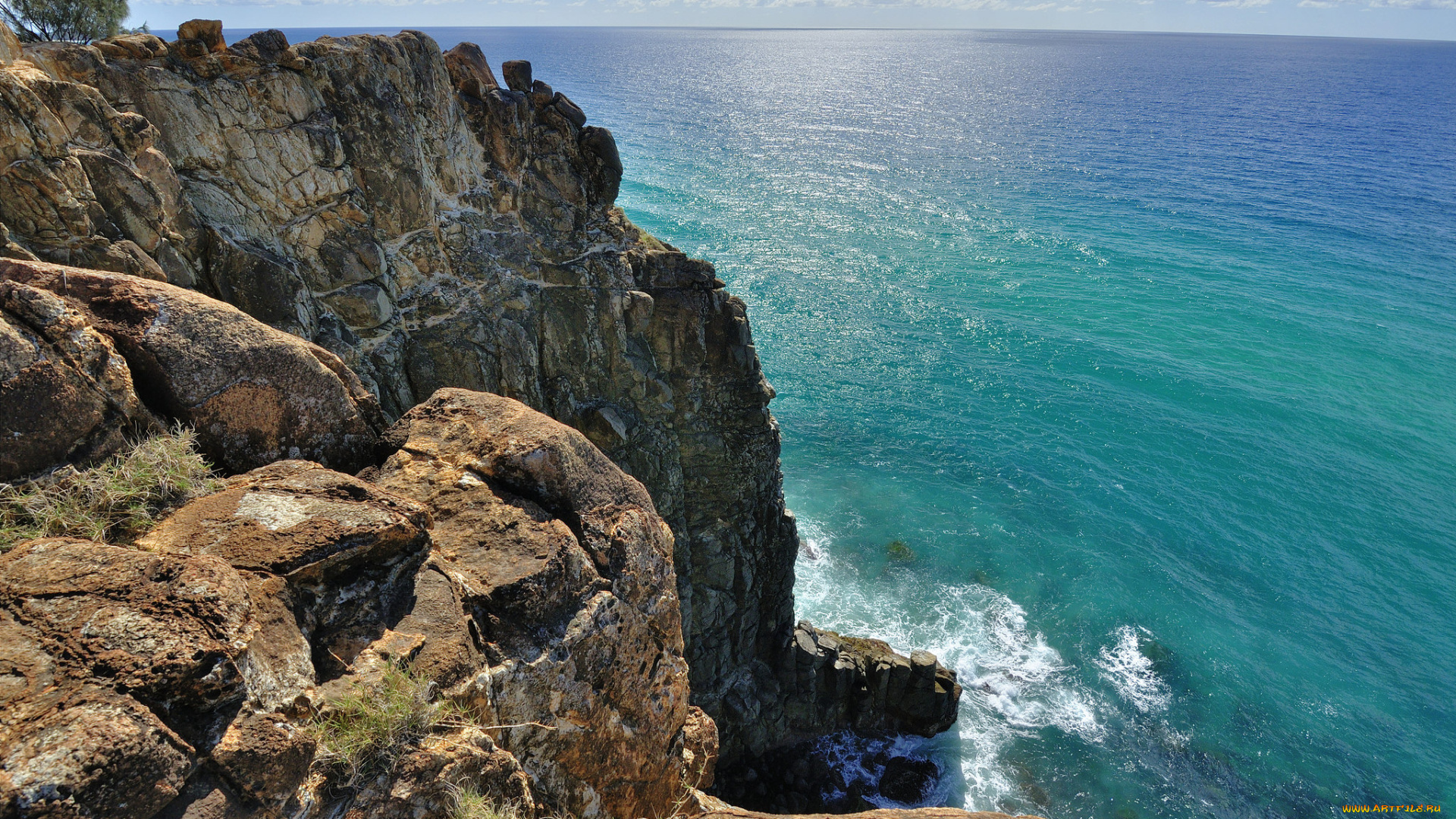 природа, побережье, простор